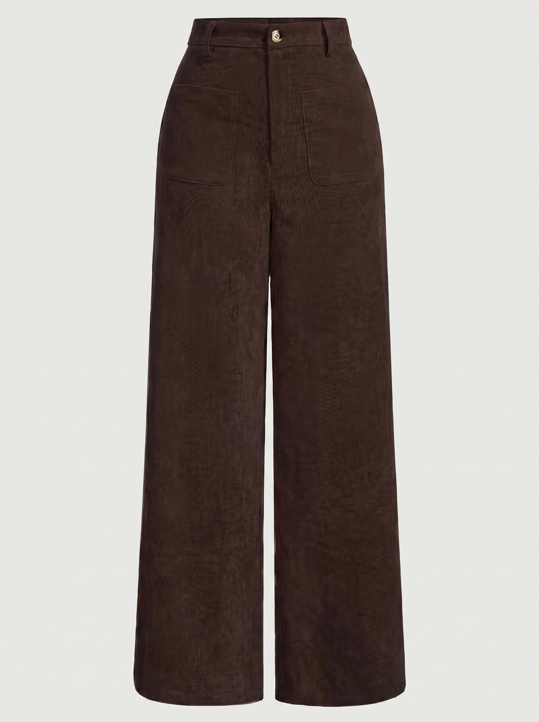 Allison Women's High Waist Wide Leg Corduroy Trousers