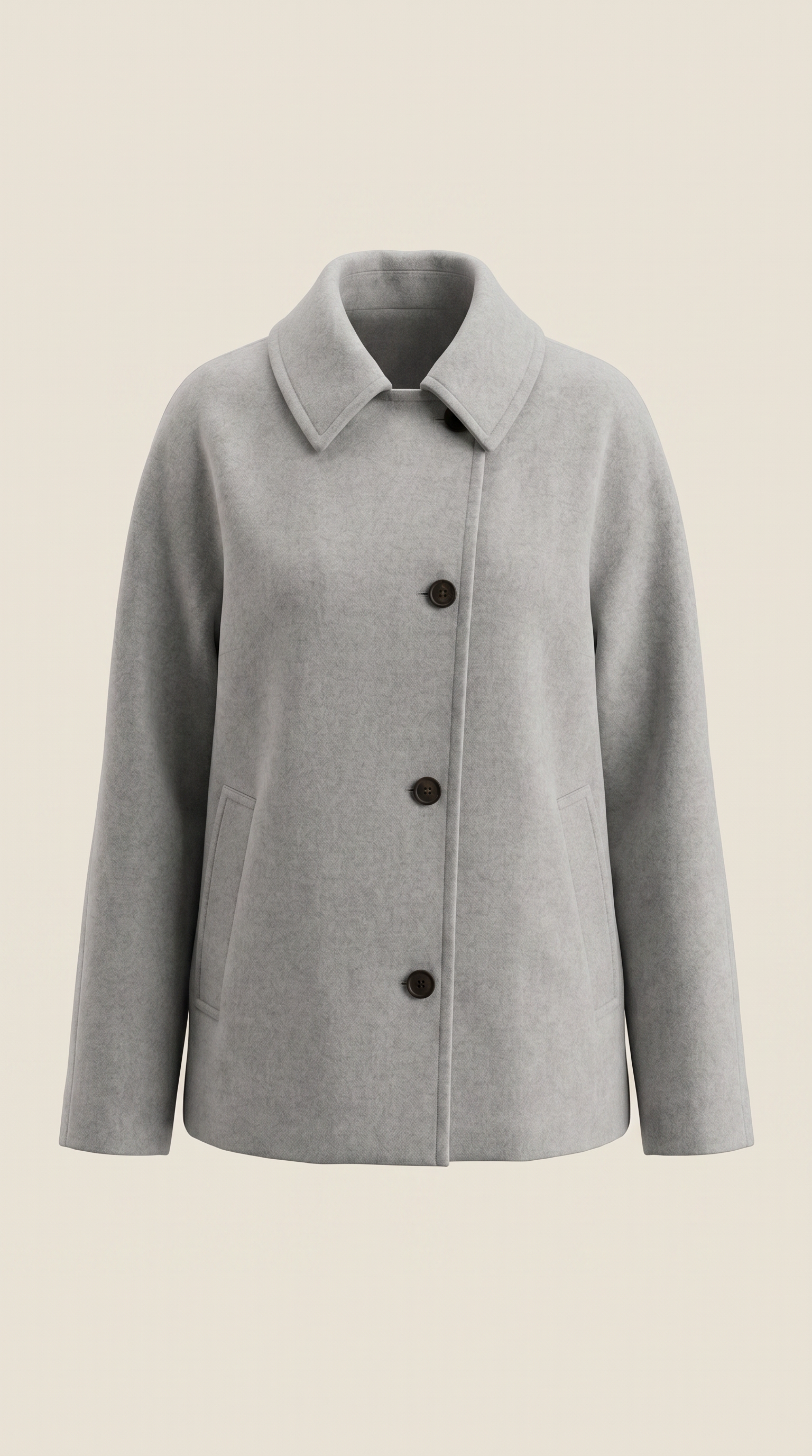 Amanda Women's Oversized Asymmetric Button Coat