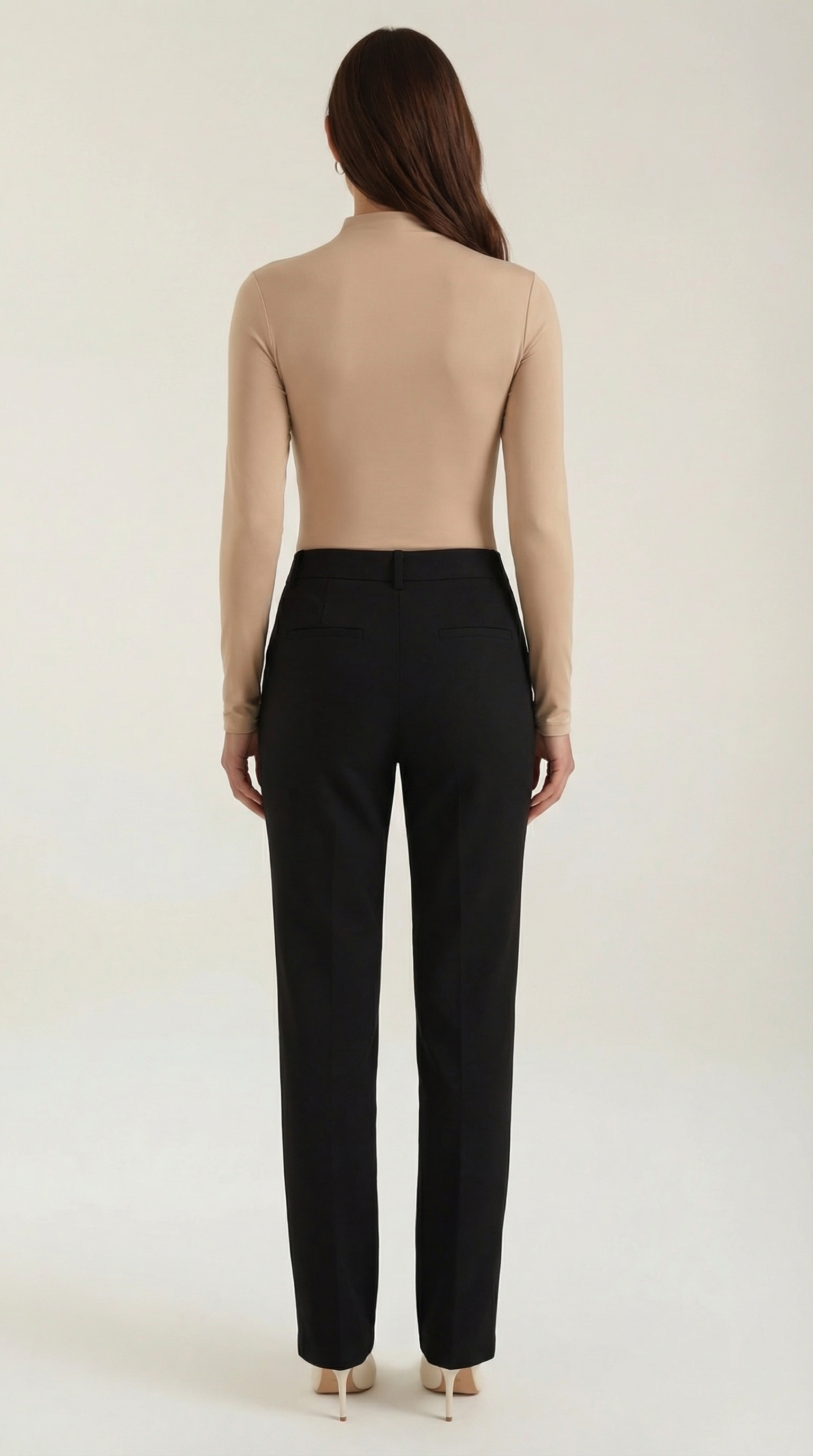Audrey Women's Crew Neck Ruched Long-Sleeve Bodysuit