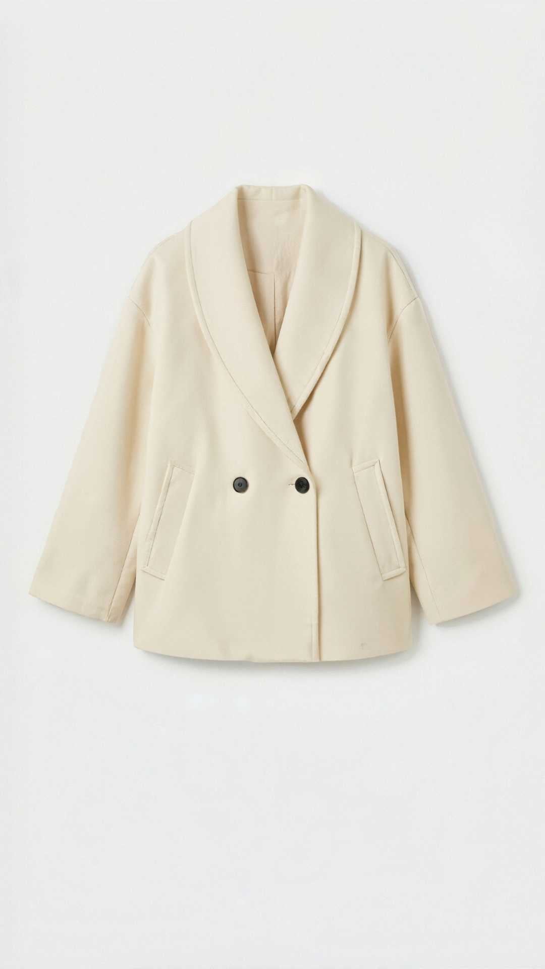 Carolyn Women's Oversized Double-Breasted Short Coat