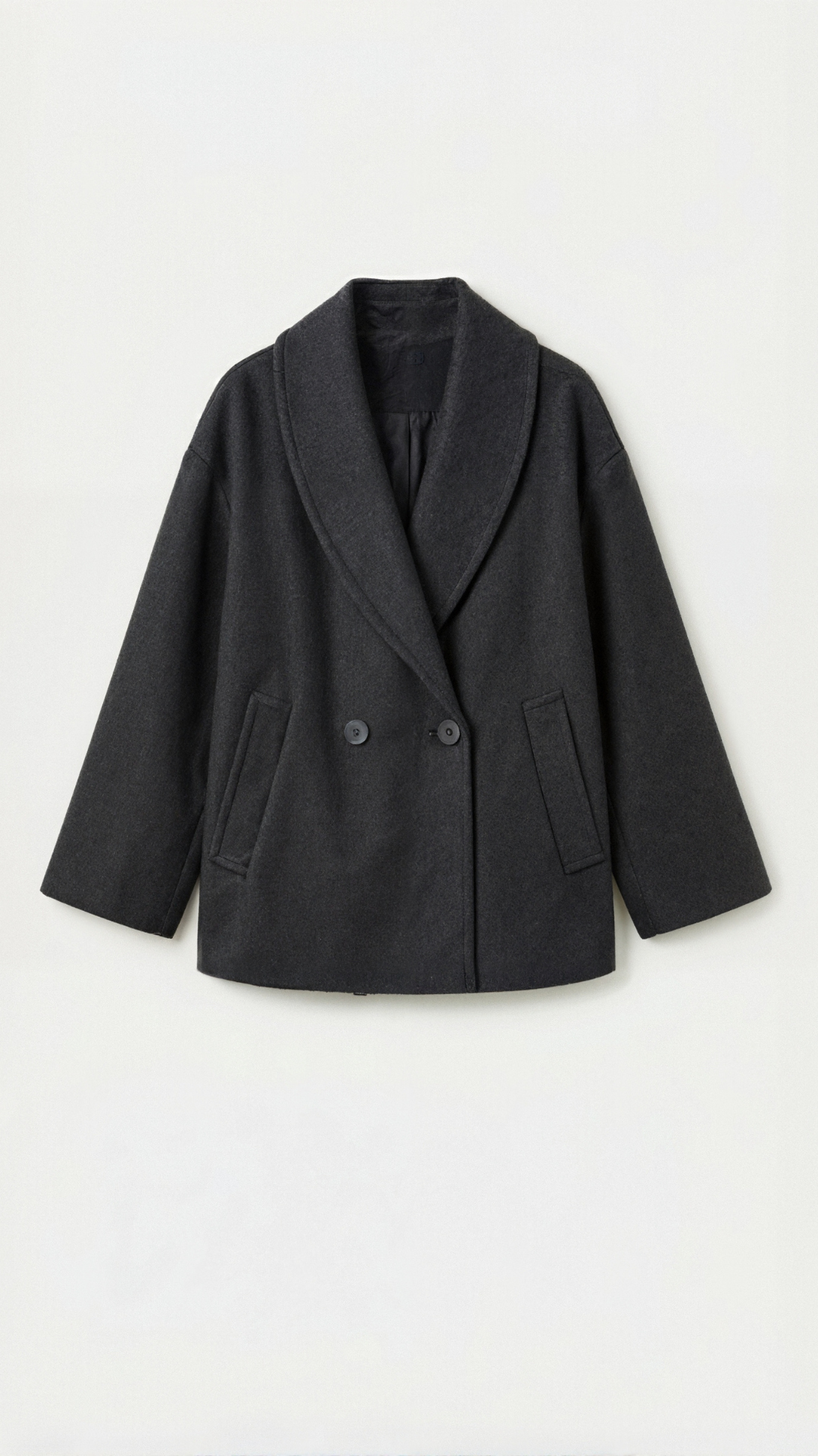 Carolyn Women's Oversized Double-Breasted Short Coat