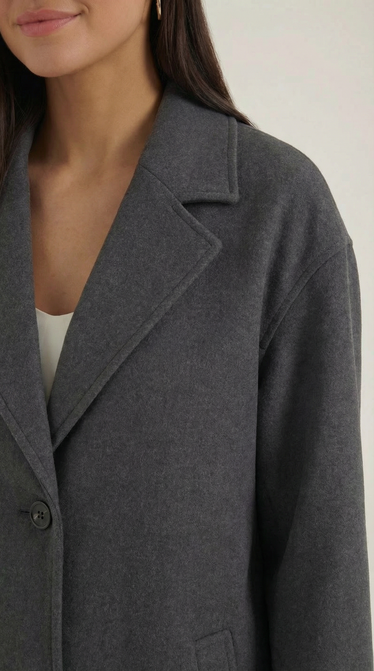 Diane Women's Oversized Longline Wool-Look Coat