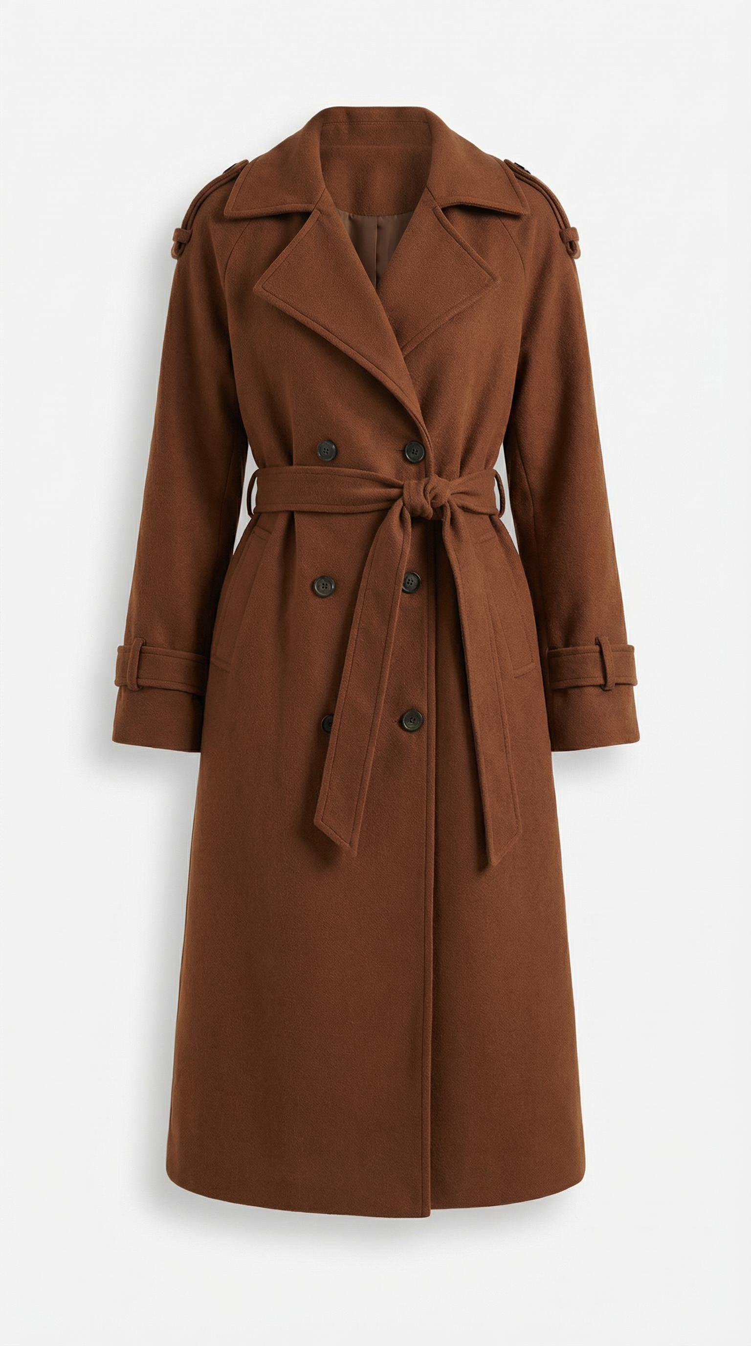 Dolores Women's Belted Button Front Trench Coat