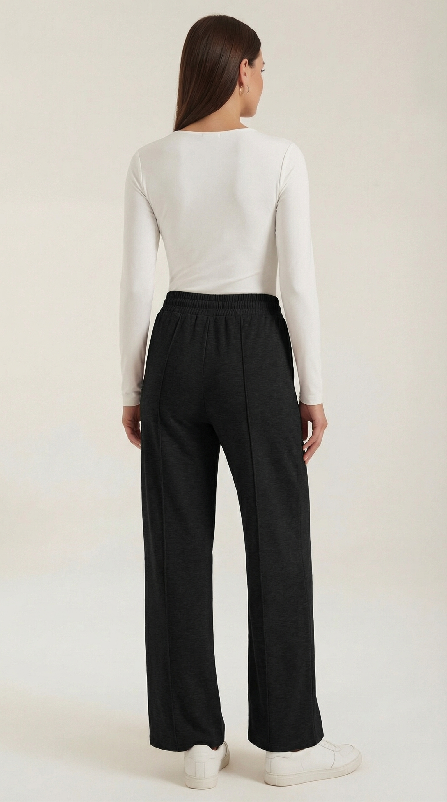 Ellie Women's Drawstring Wide Leg Casual Trousers