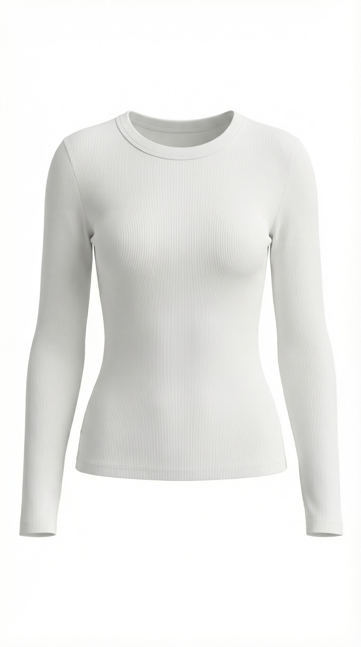 Freya Women's Crew Neck Ribbed Long Sleeve Top