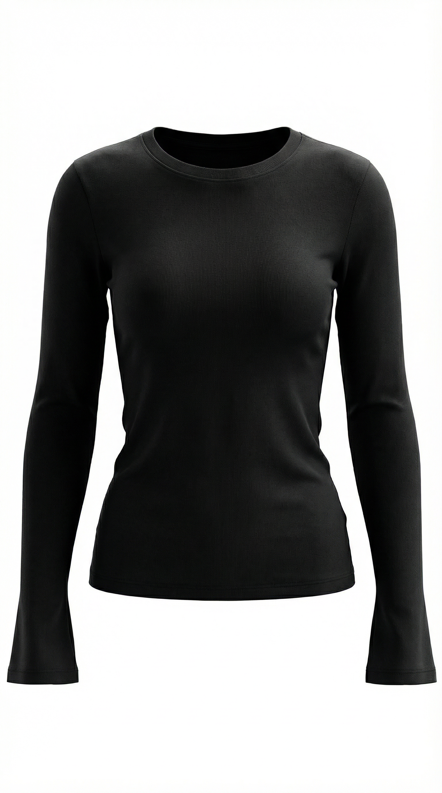 Freya Women's Crew Neck Ribbed Long Sleeve Top
