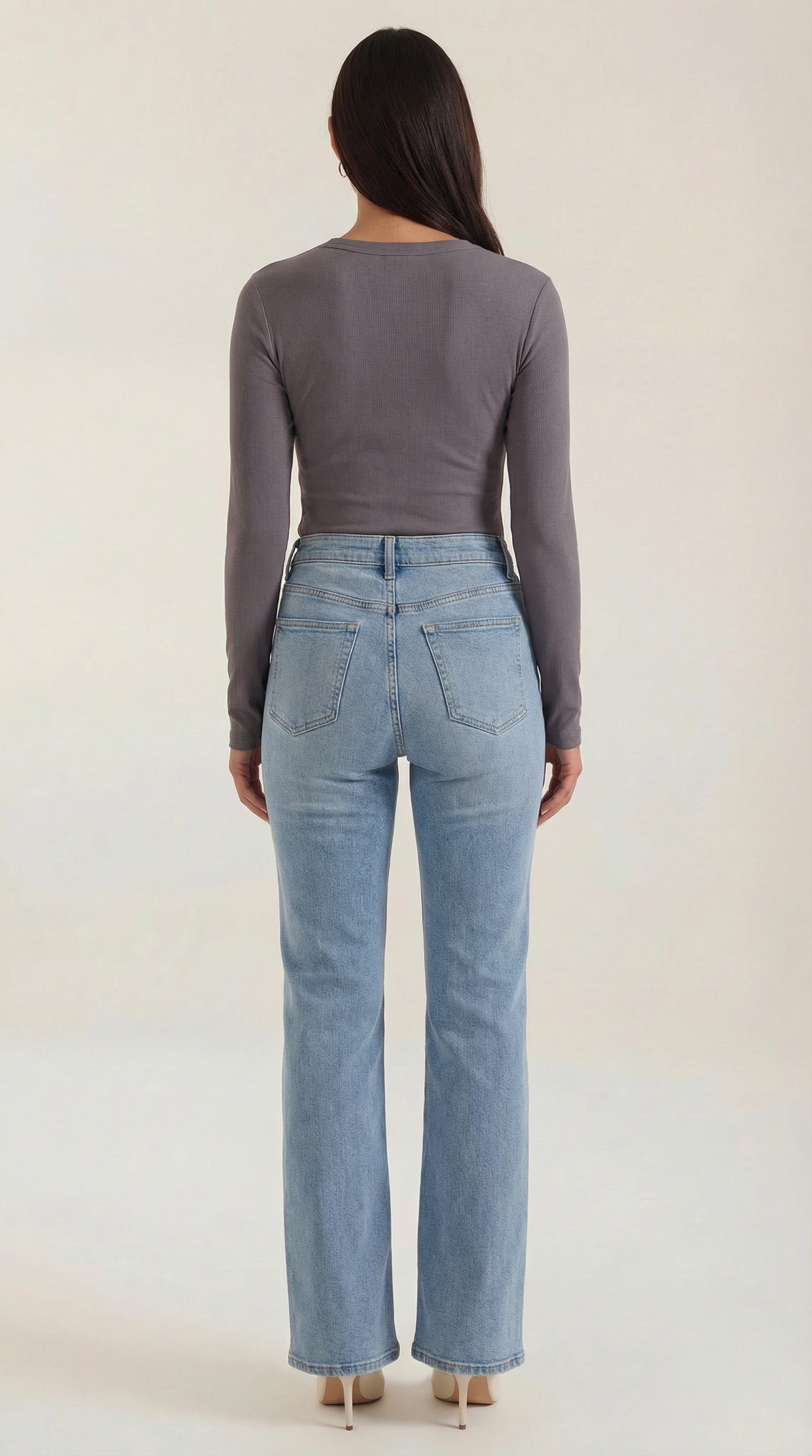 Freya Women's Crew Neck Ribbed Long Sleeve Top