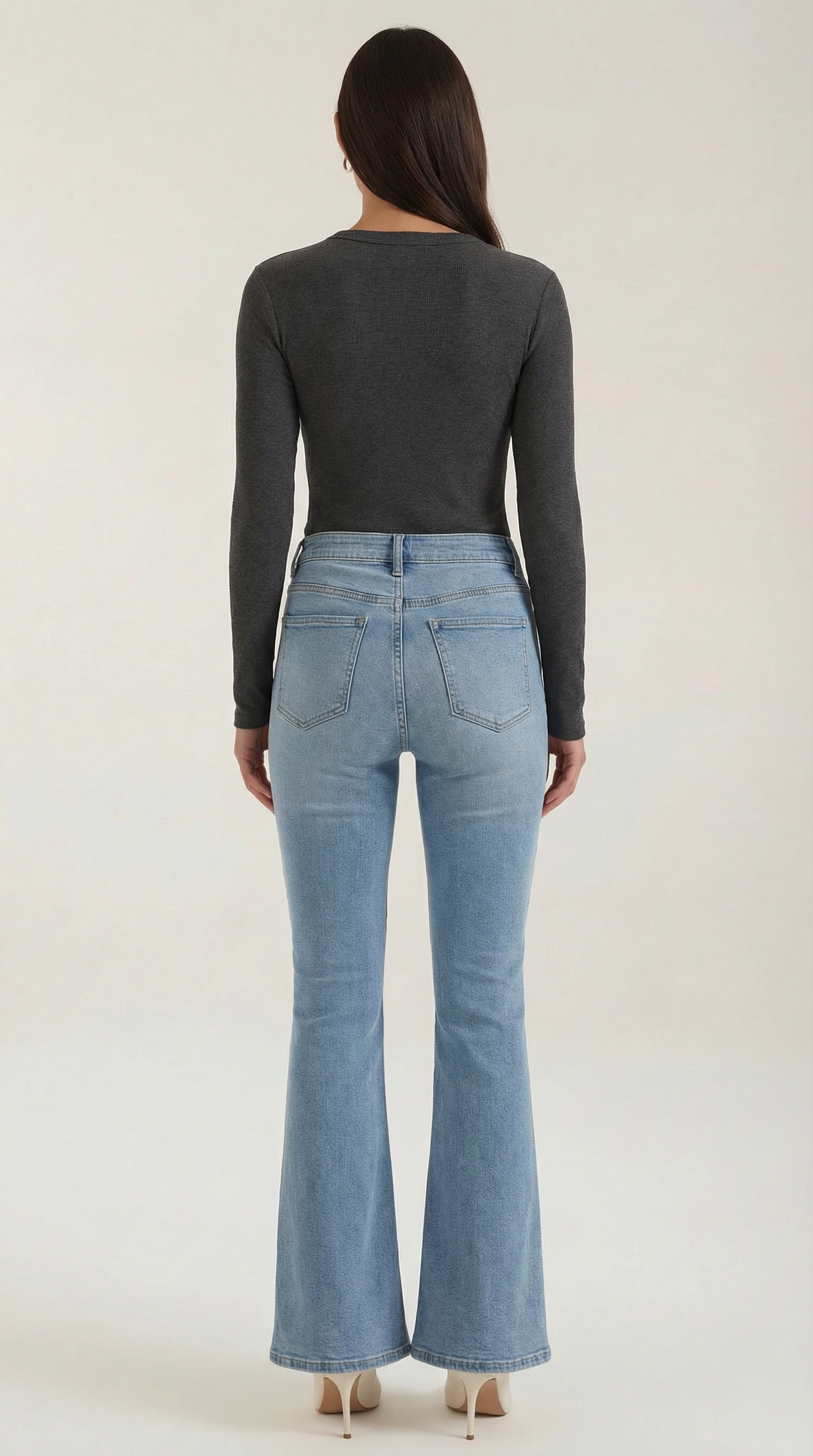 Freya Women's Crew Neck Ribbed Long Sleeve Top