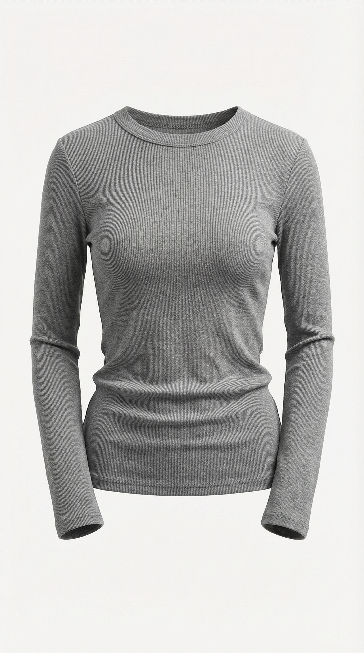 Freya Women's Crew Neck Ribbed Long Sleeve Top