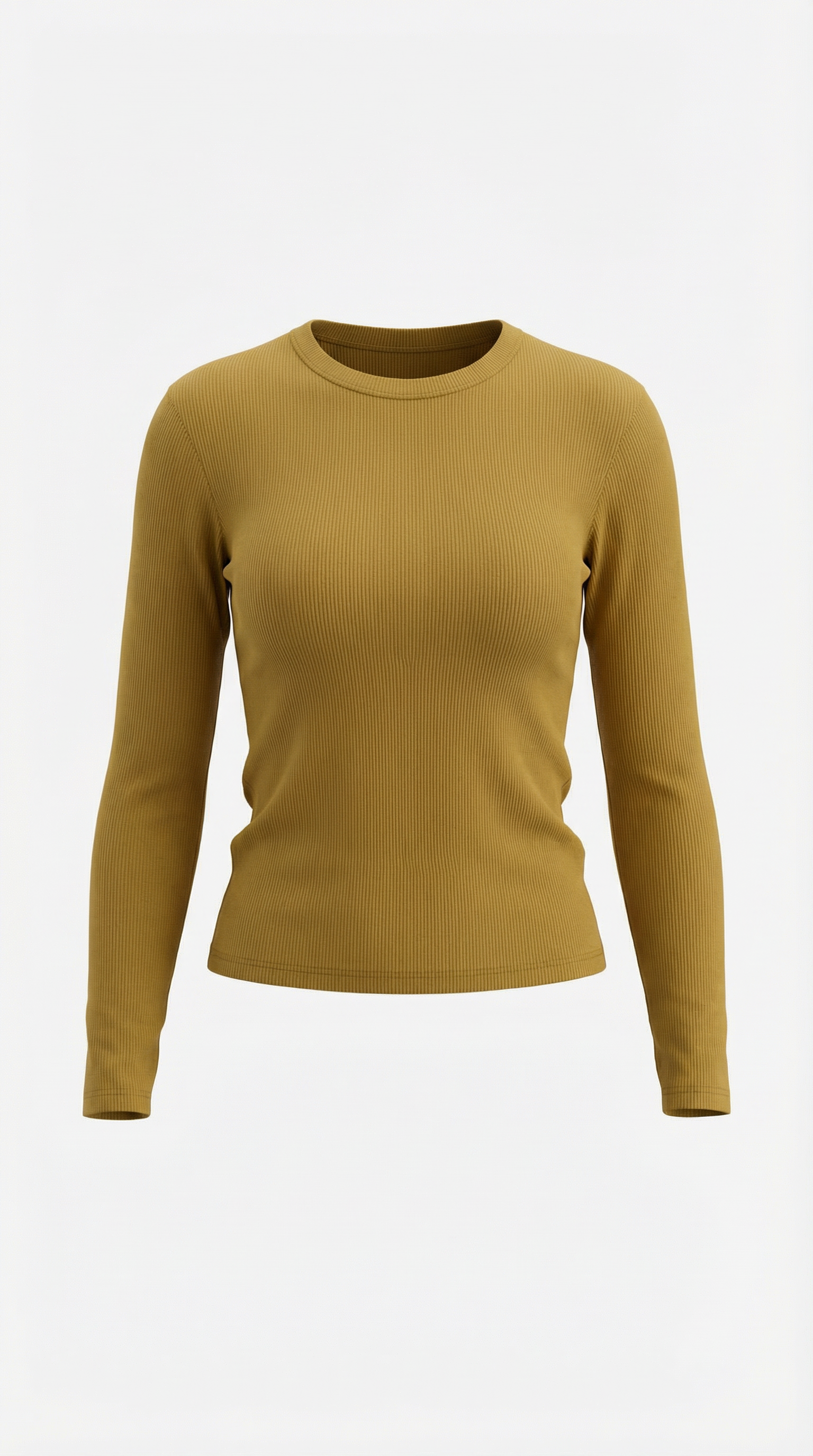 Freya Women's Crew Neck Ribbed Long Sleeve Top