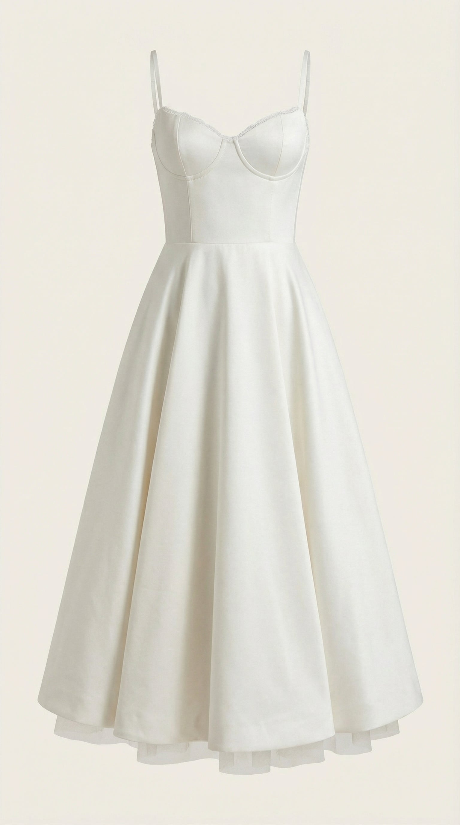 Isolde Women's Sweetheart Tulle Midi Dress with Pockets