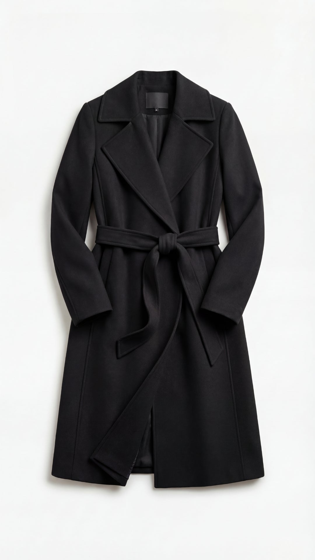 Joyce Women's Belted Wool-Look Longline Wrap Coat