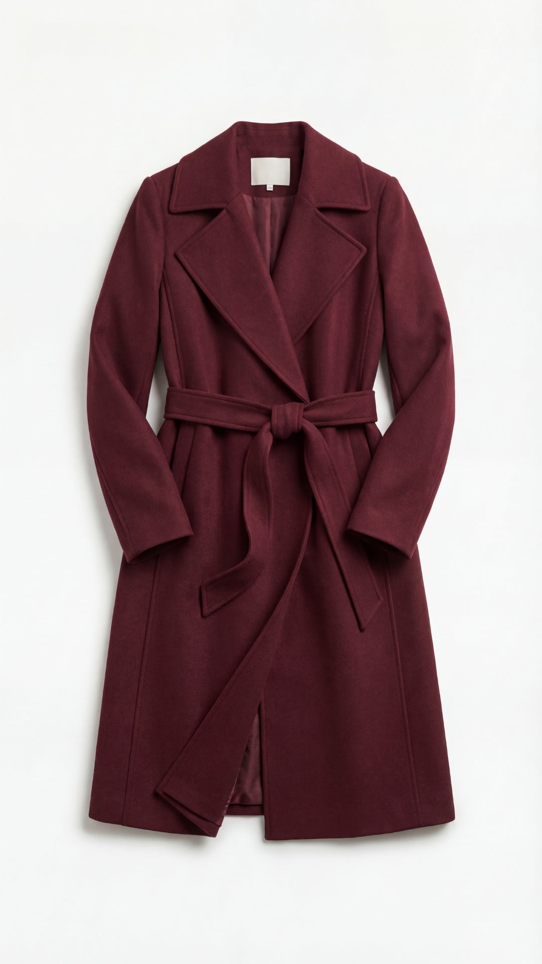 Joyce Women's Belted Wool-Look Longline Wrap Coat