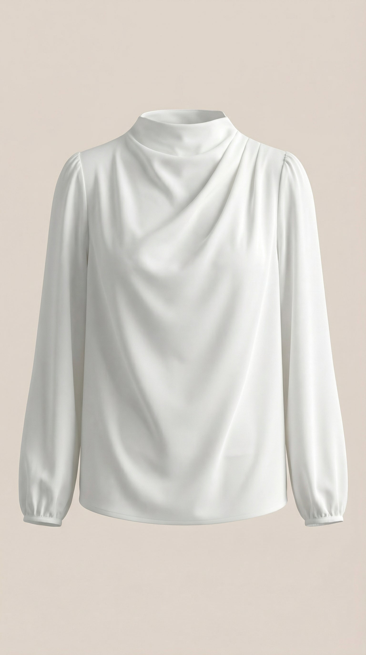 Marcia Women's Draped Relaxed Long Sleeve Blouse
