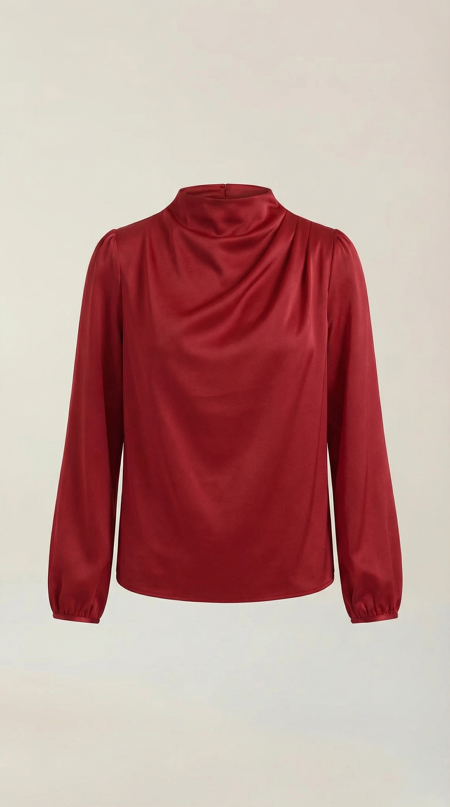Marcia Women's Draped Relaxed Long Sleeve Blouse