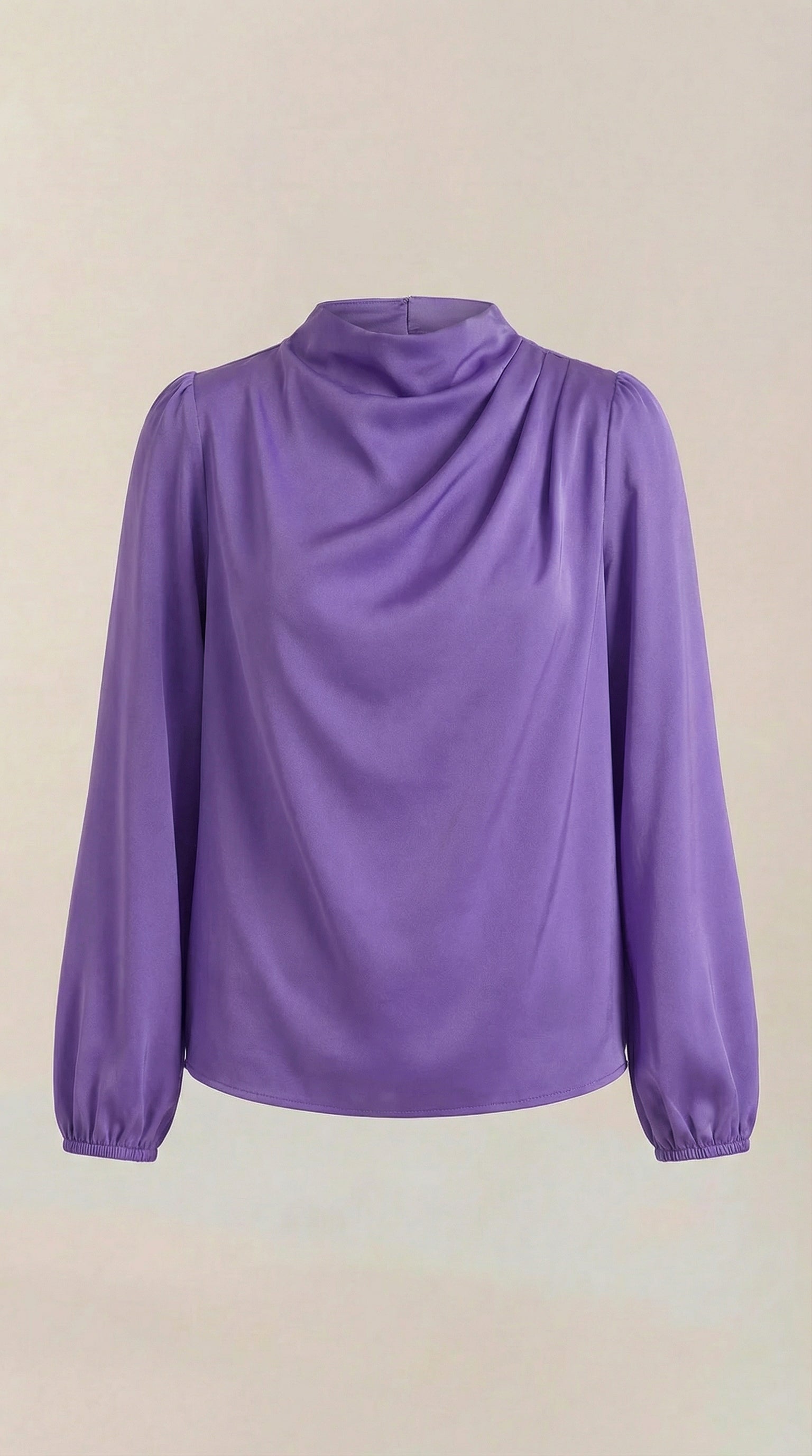 Marcia Women's Draped Relaxed Long Sleeve Blouse