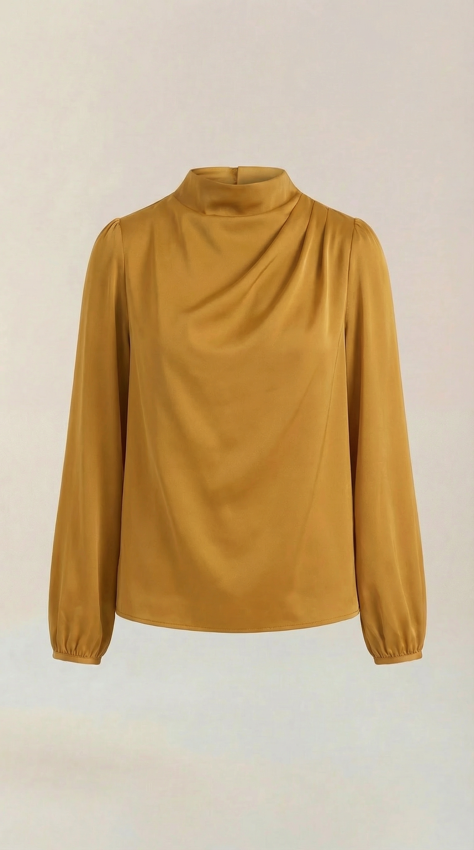 Marcia Women's Draped Relaxed Long Sleeve Blouse