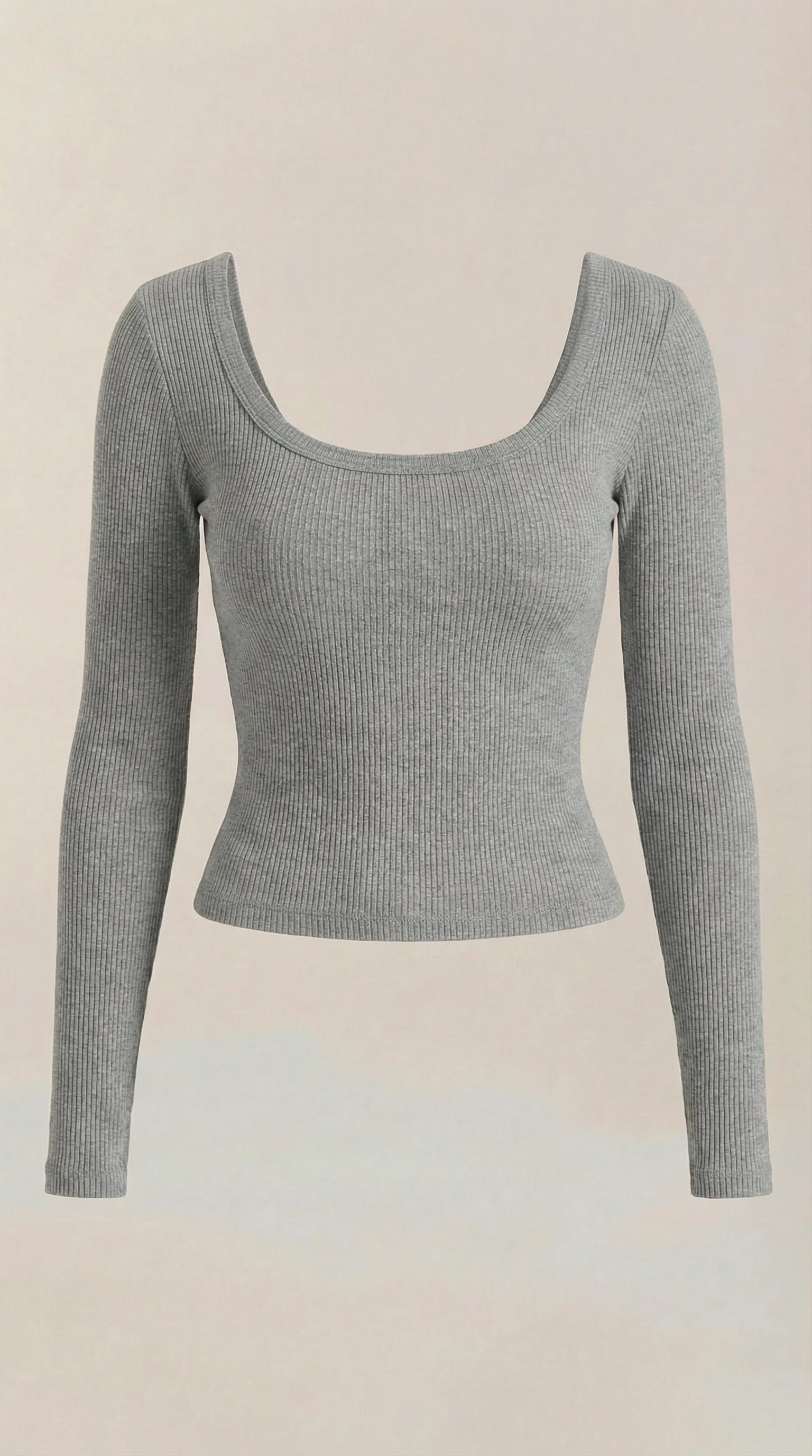 Marian Women's Scoop Neck Long Sleeve Stretch Top