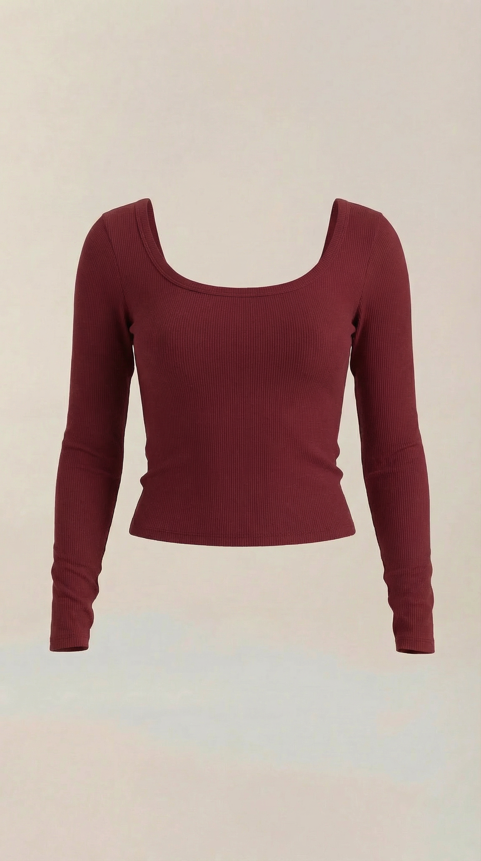 Marian Women's Scoop Neck Long Sleeve Stretch Top