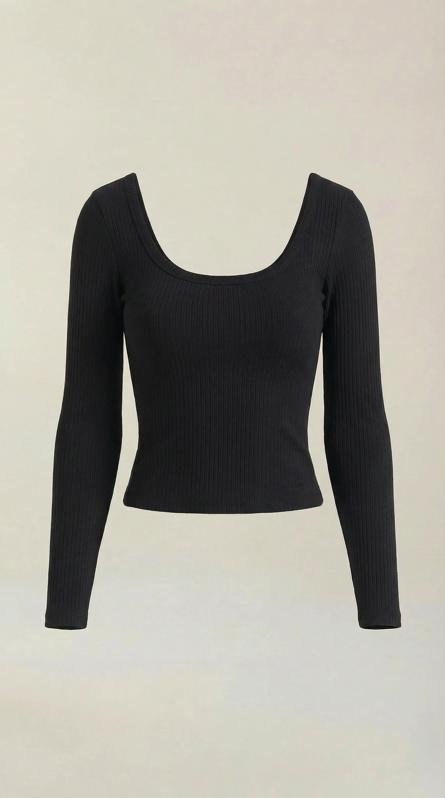 Marian Women's Scoop Neck Long Sleeve Stretch Top