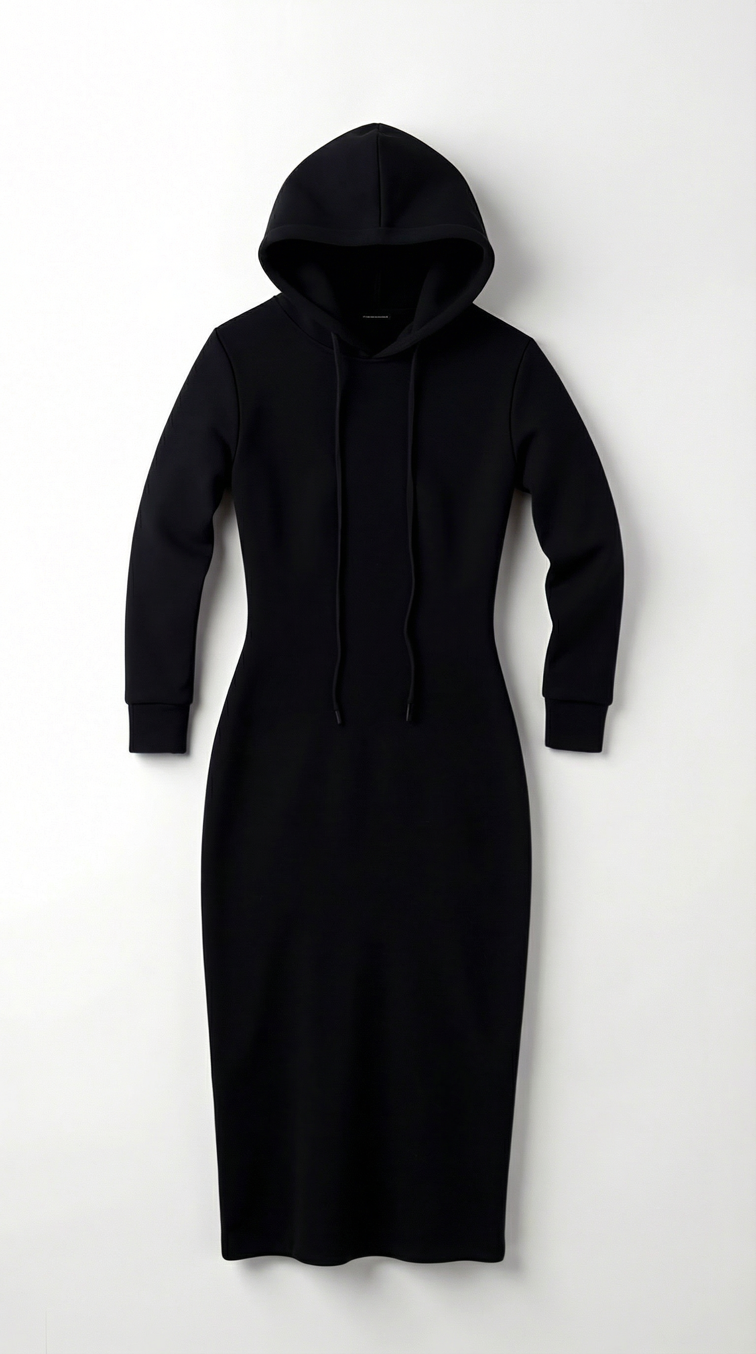 Marilyn Women's Drawstring Hooded Bodycon Maxi Dress