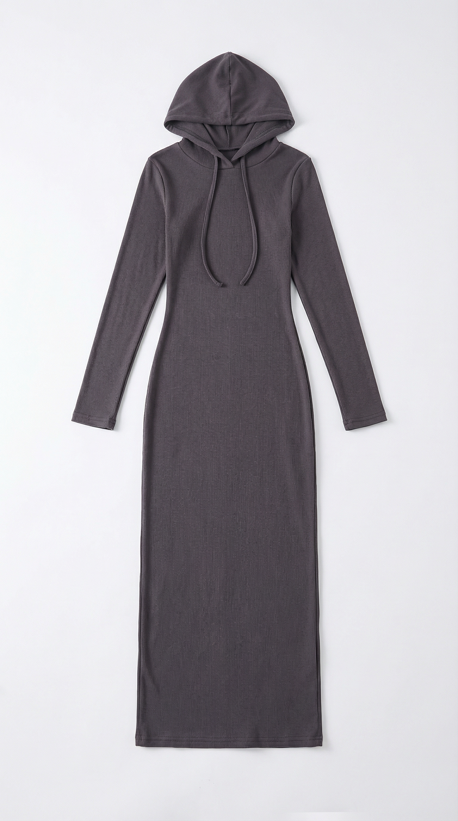 Marilyn Women's Drawstring Hooded Bodycon Maxi Dress