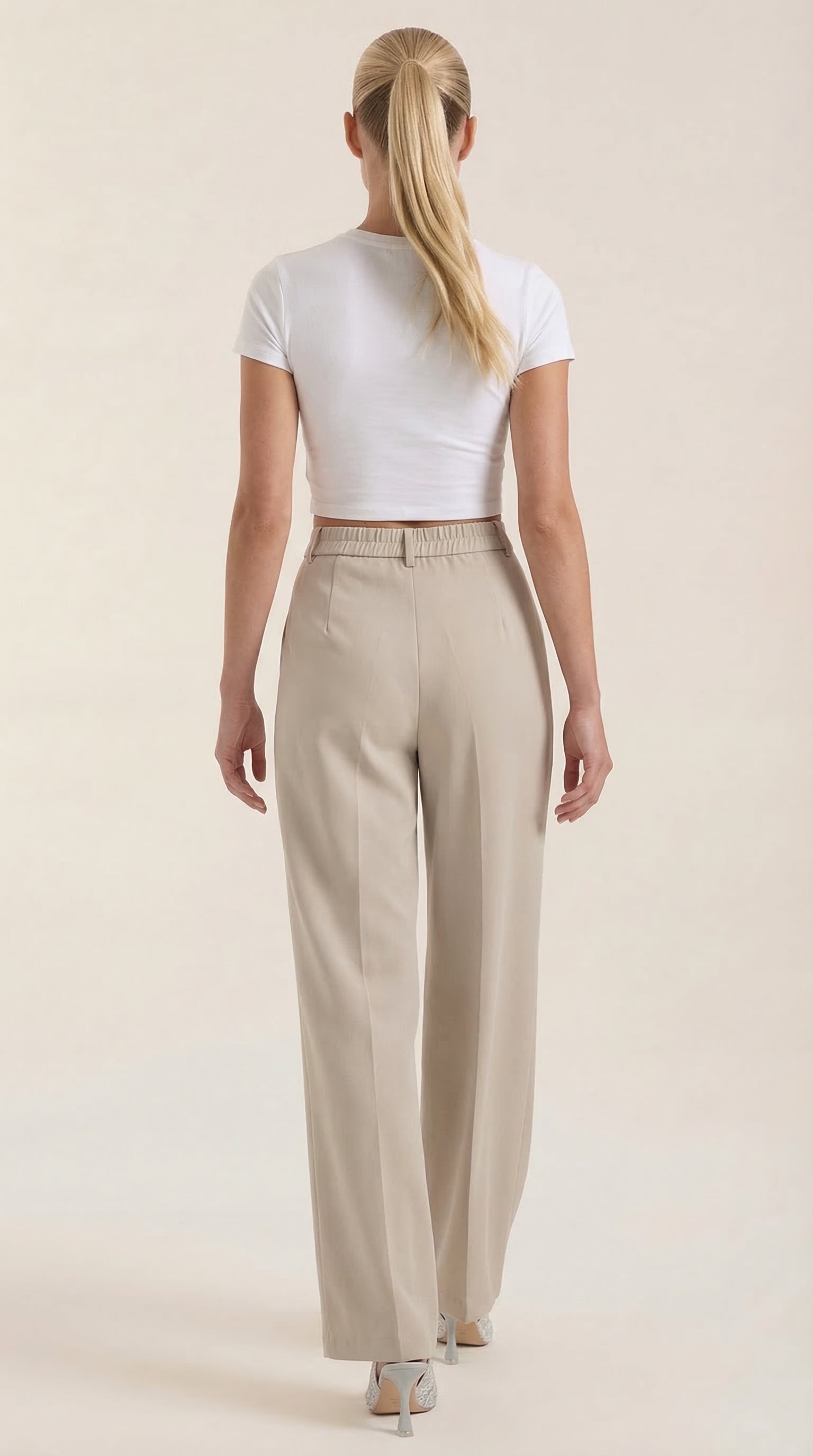 Rebecca Women's High Waist Wide-Leg Office Trousers