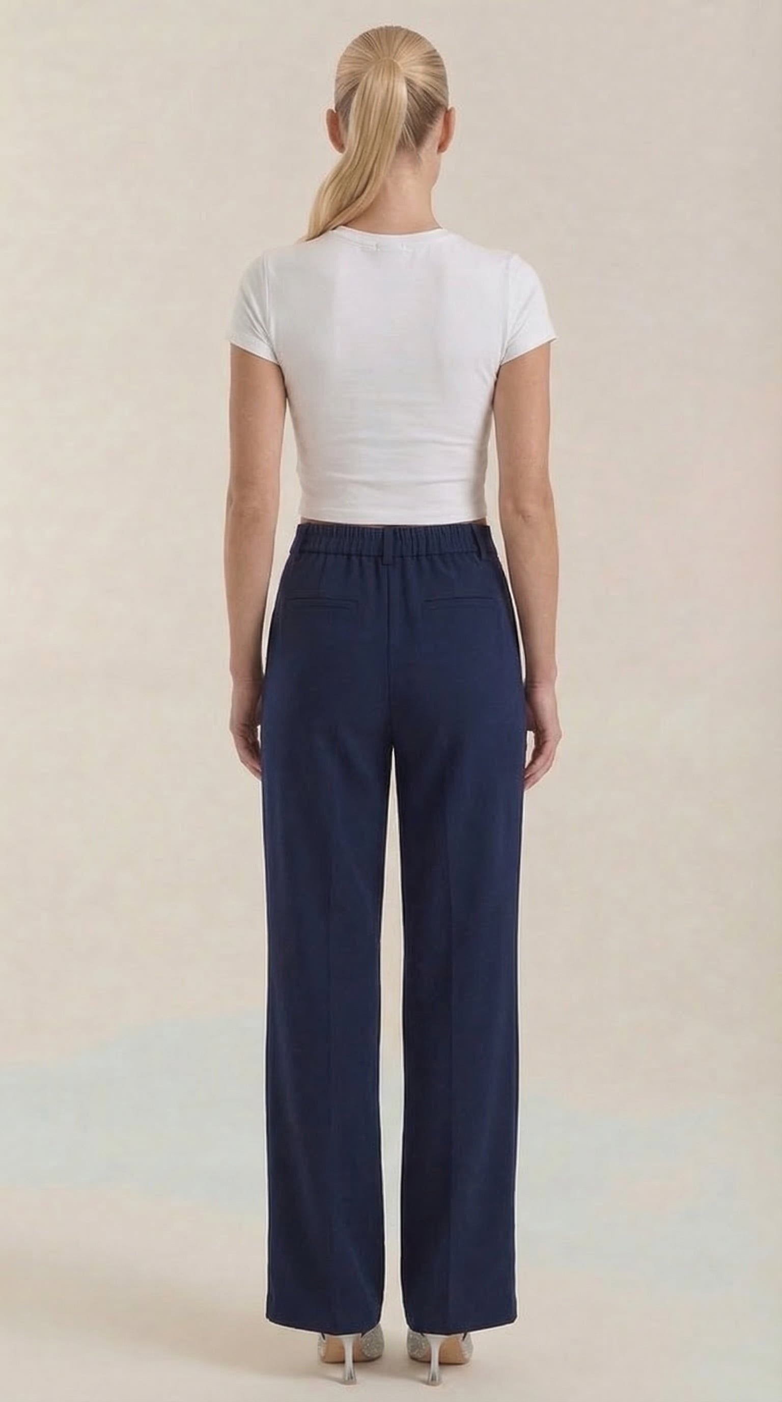 Rebecca Women's High Waist Wide-Leg Office Trousers