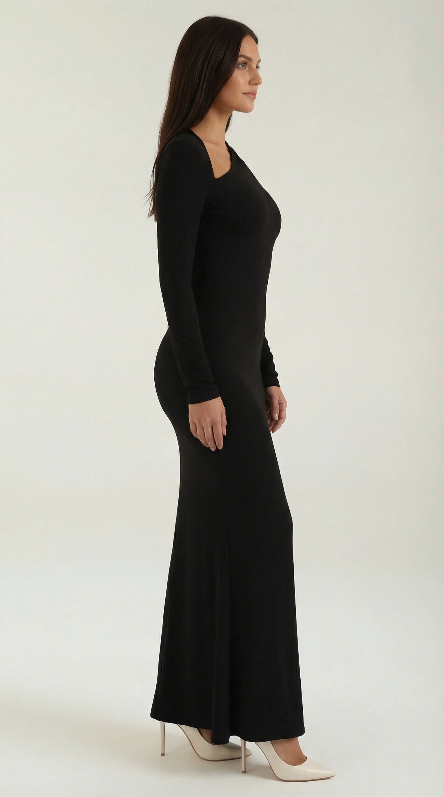Roberta Women's Long Sleeve Bodycon Maxi Dress