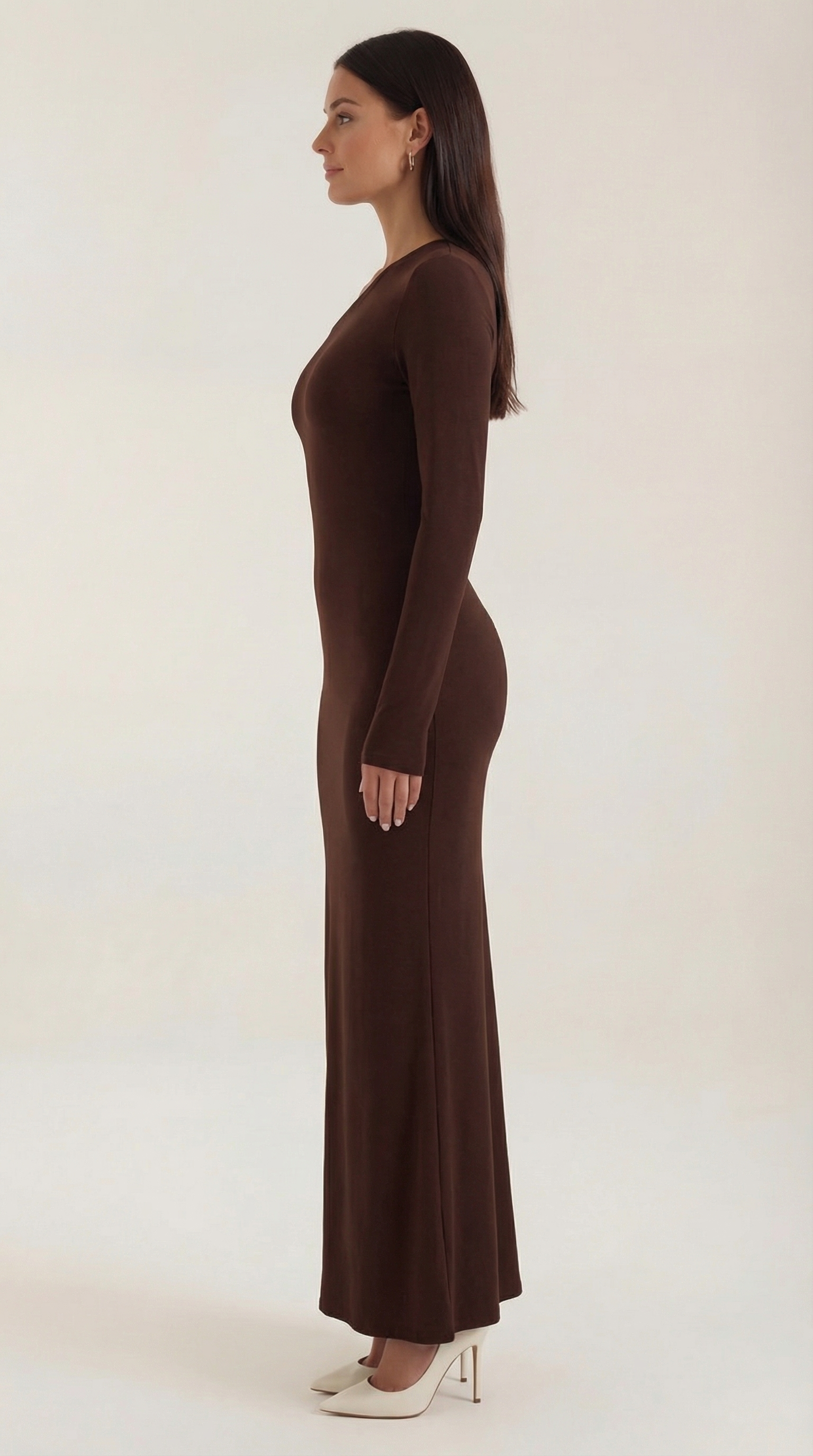 Roberta Women's Long Sleeve Bodycon Maxi Dress