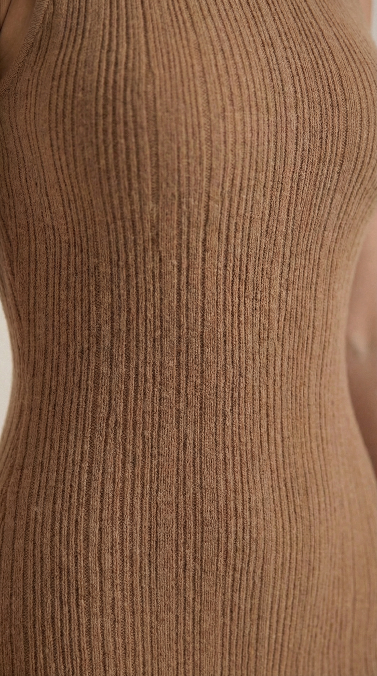 Sonia Women's Ribbed Mock Neck Bodycon Maxi Dress