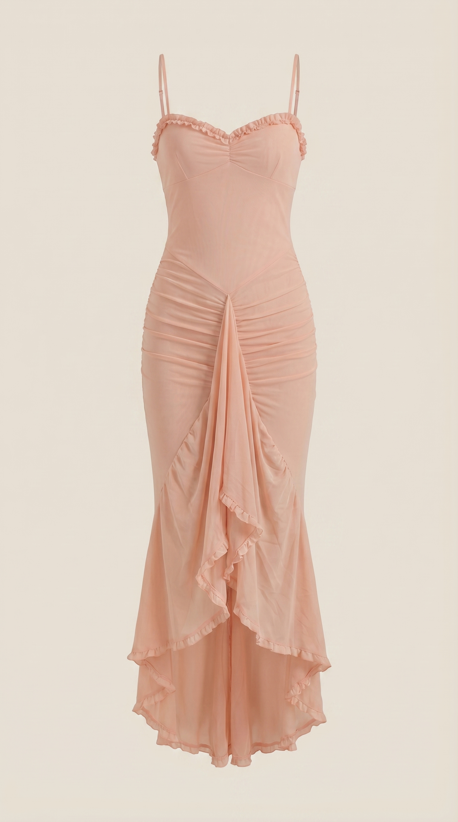 Wisteria Women's Sweetheart Ruffle Trim Maxi Gown