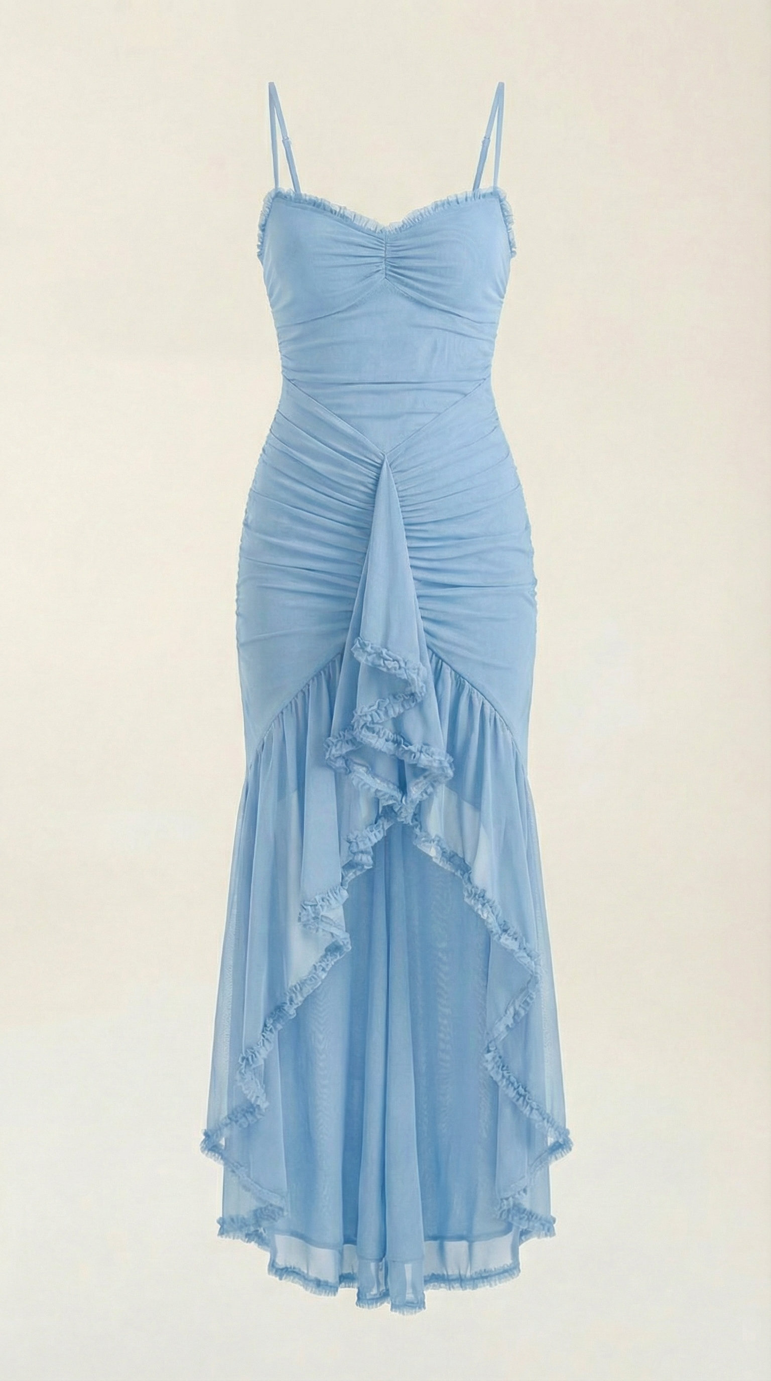 Wisteria Women's Sweetheart Ruffle Trim Maxi Gown