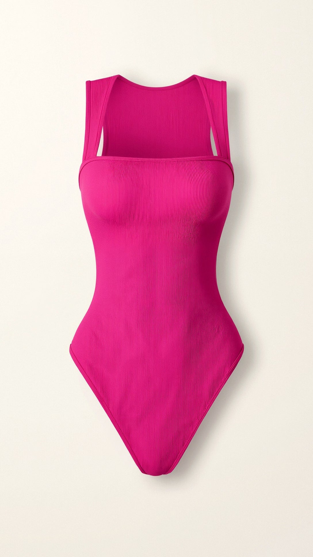 Women's Seamless Ribbed Square Neckline Bodysuit