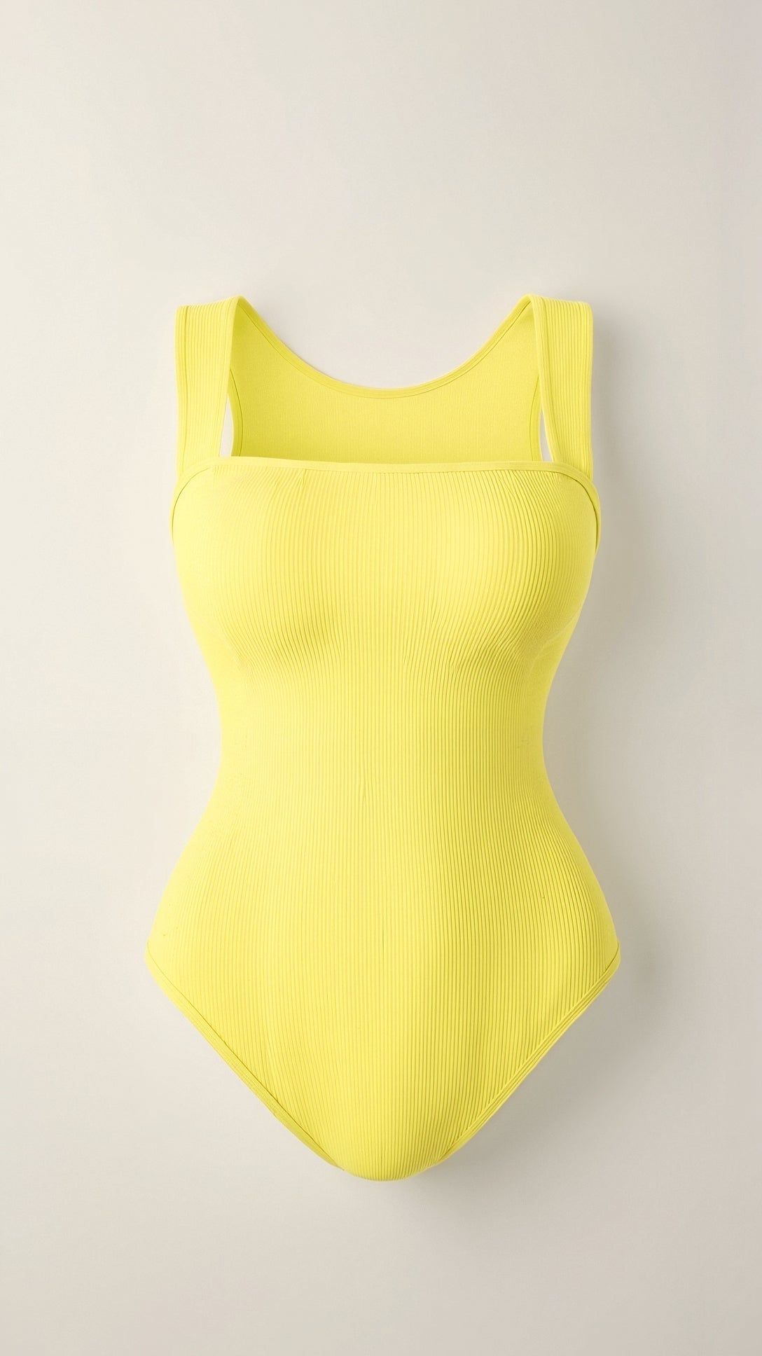 Women's Seamless Ribbed Square Neckline Bodysuit