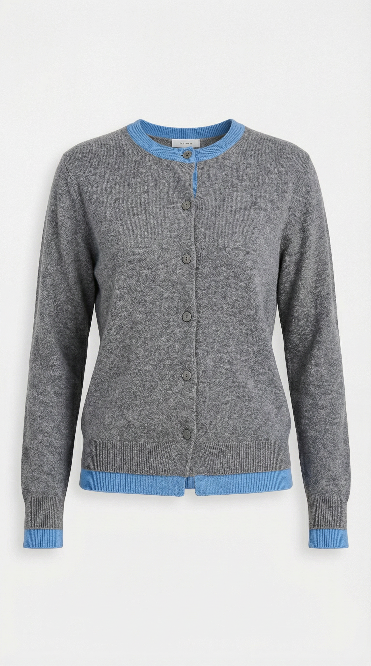 Wynona Women's Contrast Trim Button-Up Knit Cardigan