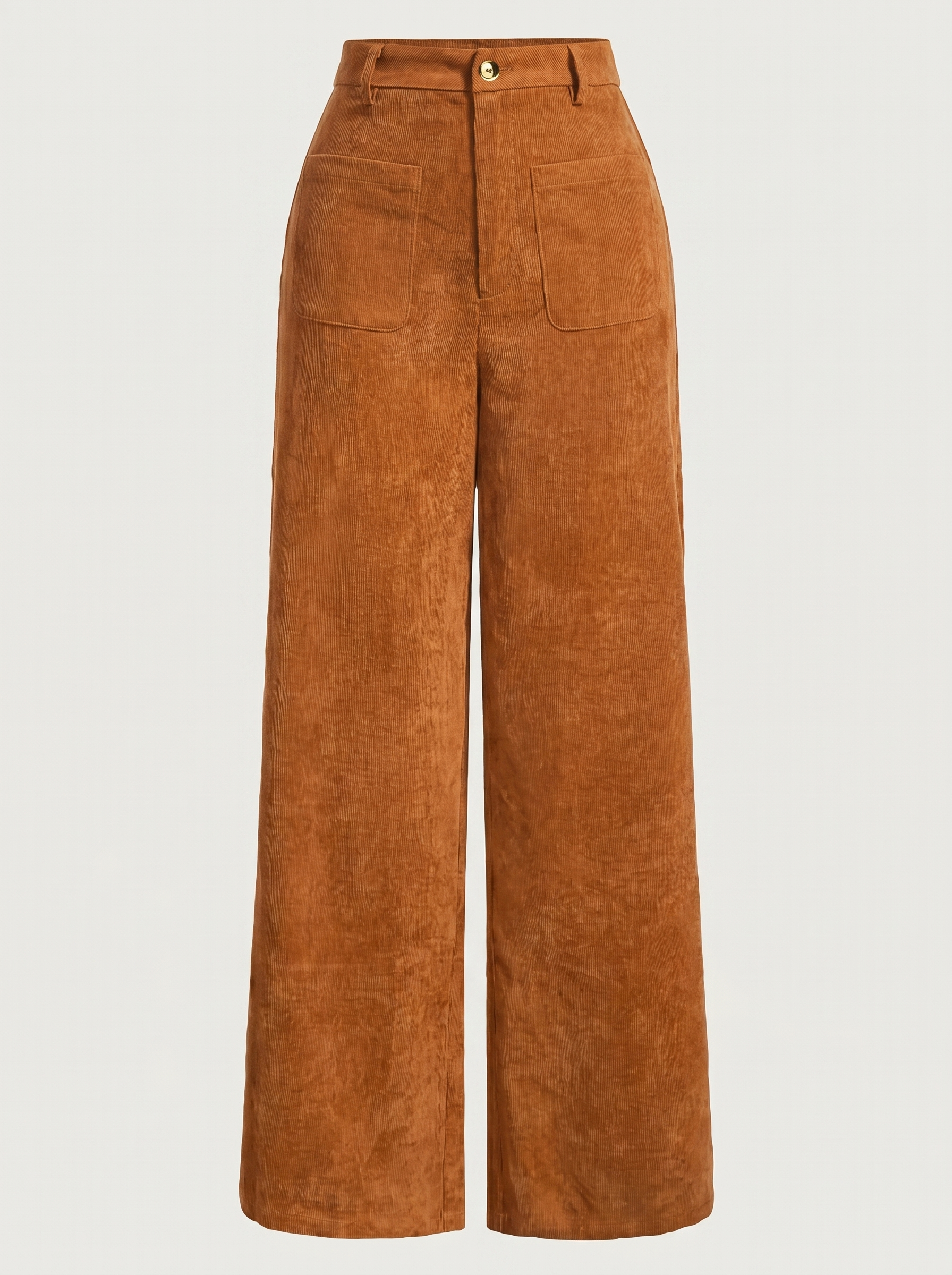Allison Women's High Waist Wide Leg Corduroy Trousers
