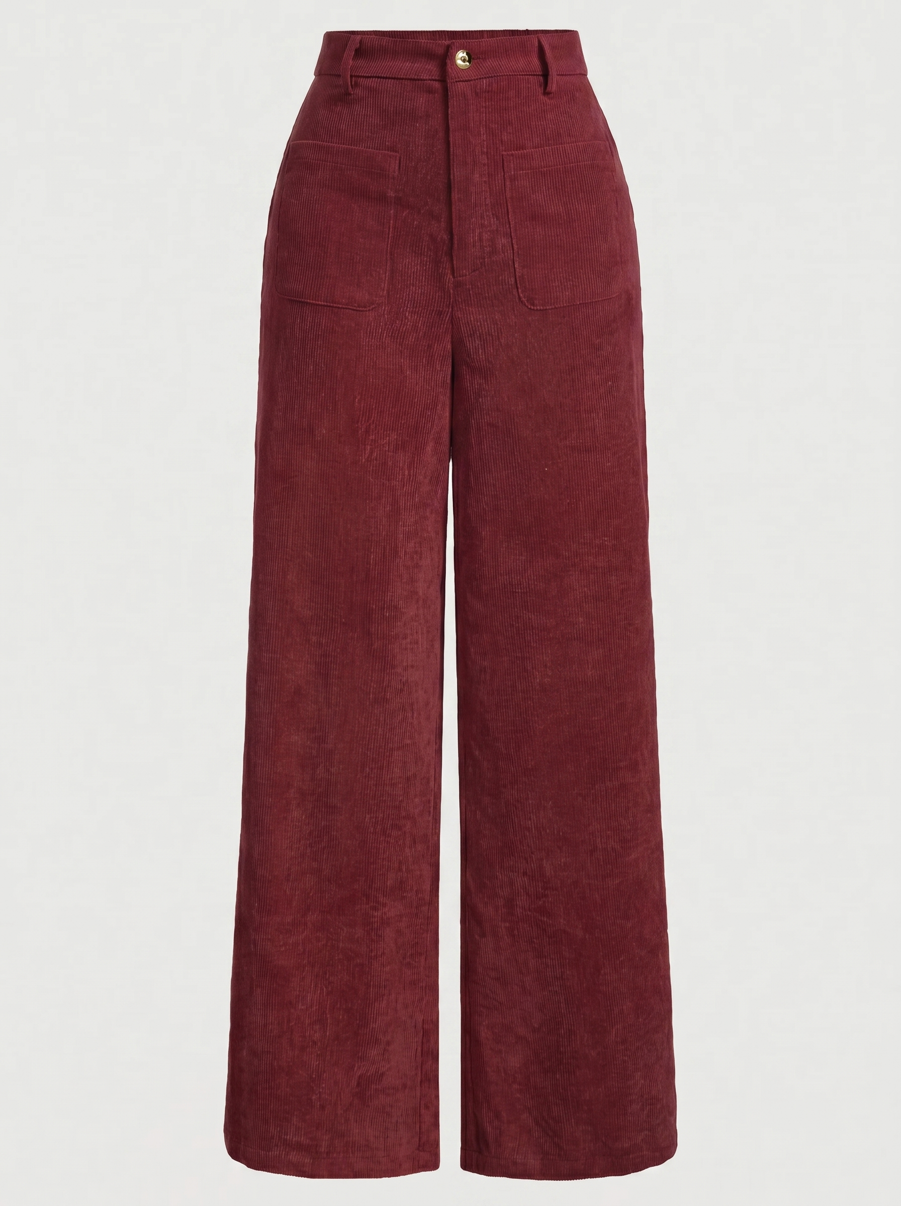 Allison Women's High Waist Wide Leg Corduroy Trousers