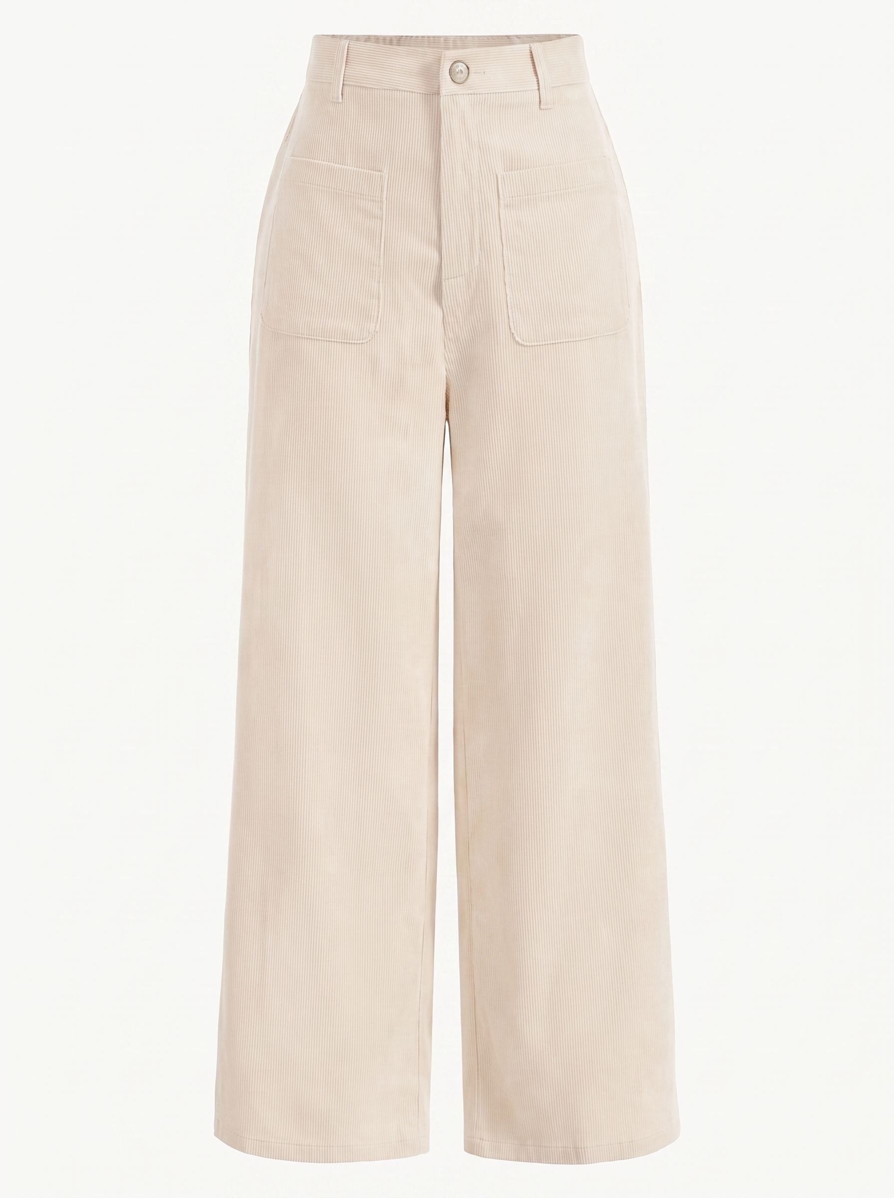 Allison Women's High Waist Wide Leg Corduroy Trousers