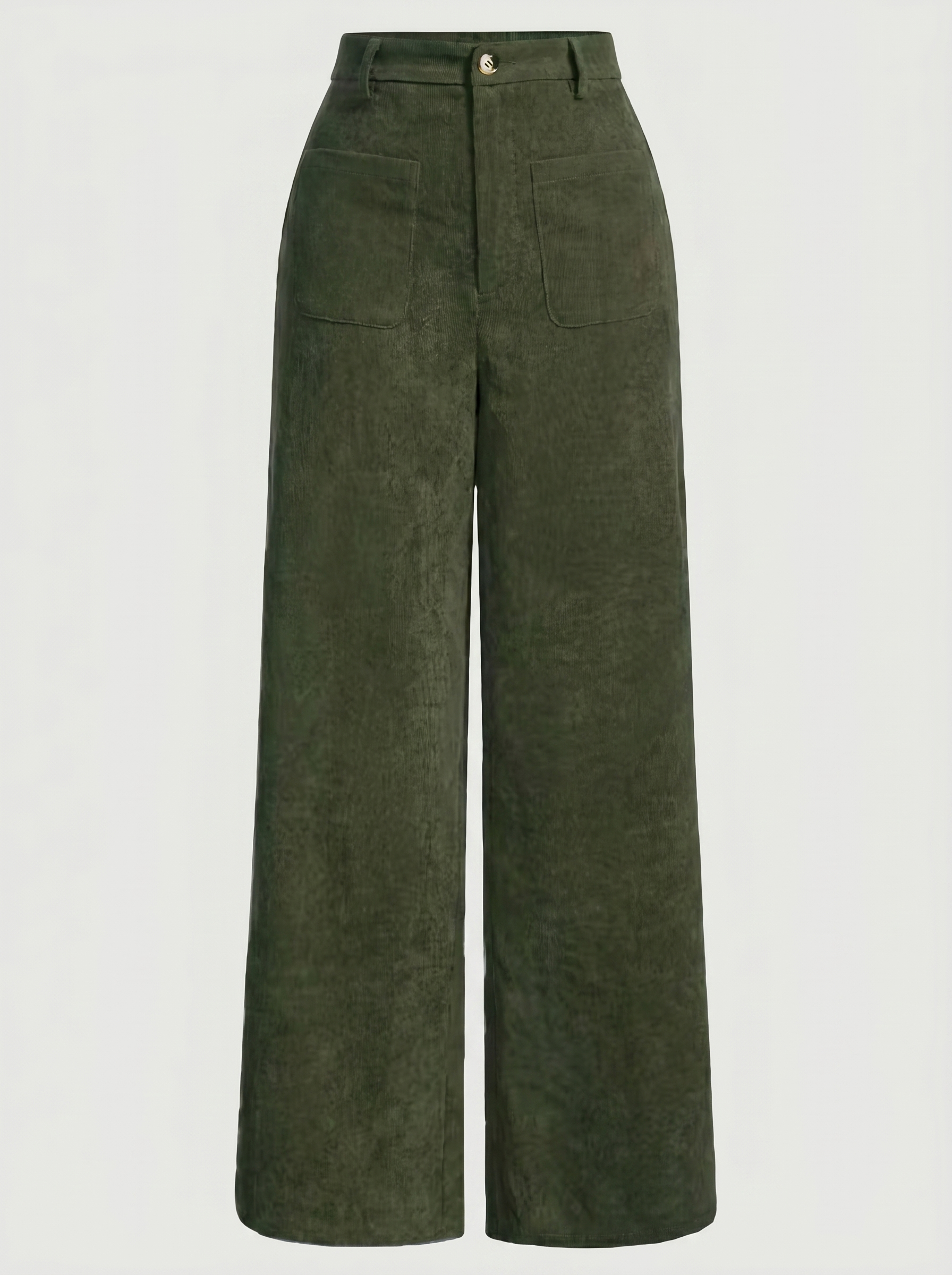Allison Women's High Waist Wide Leg Corduroy Trousers