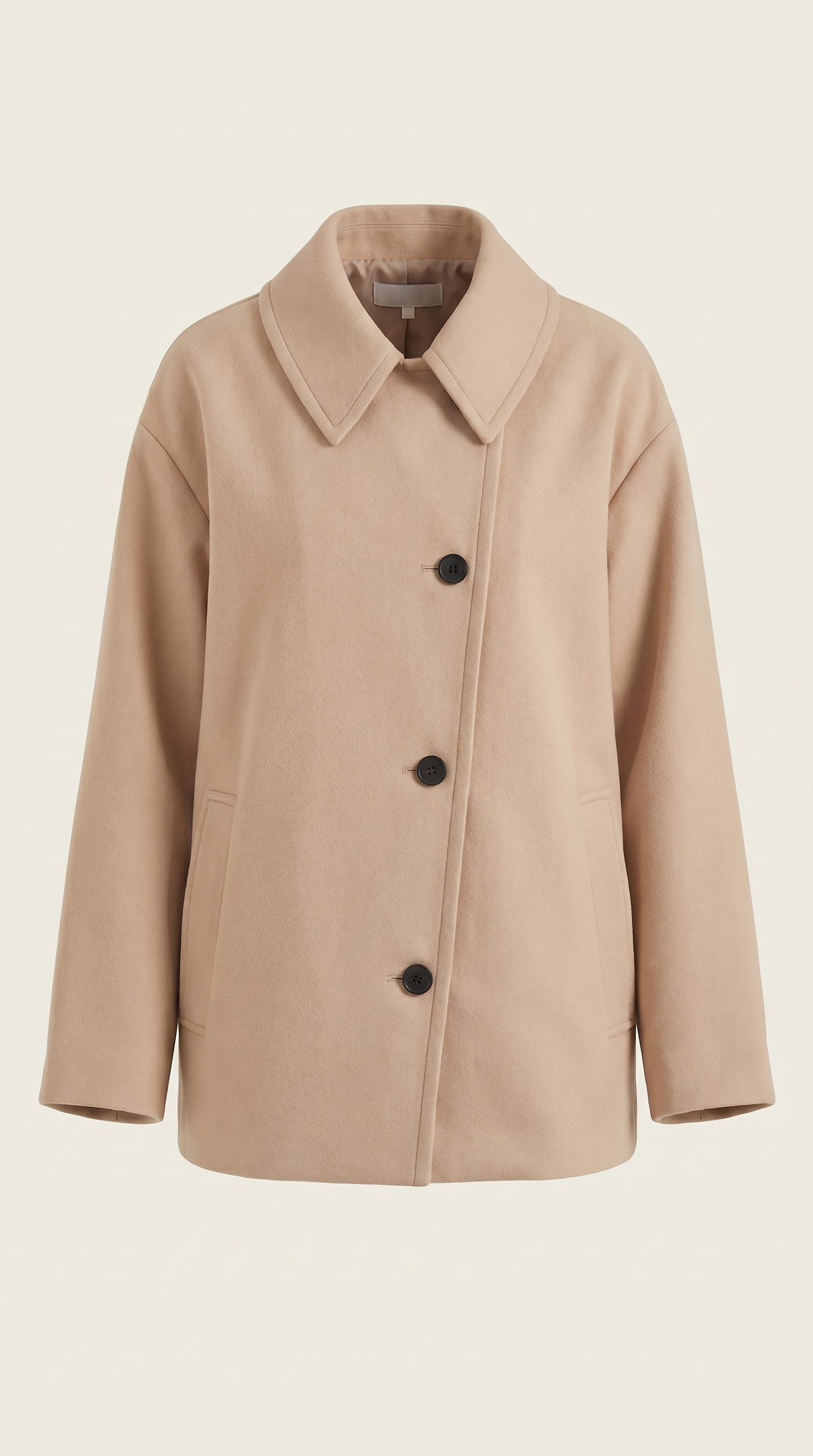 Amanda Women's Oversized Asymmetric Button Coat