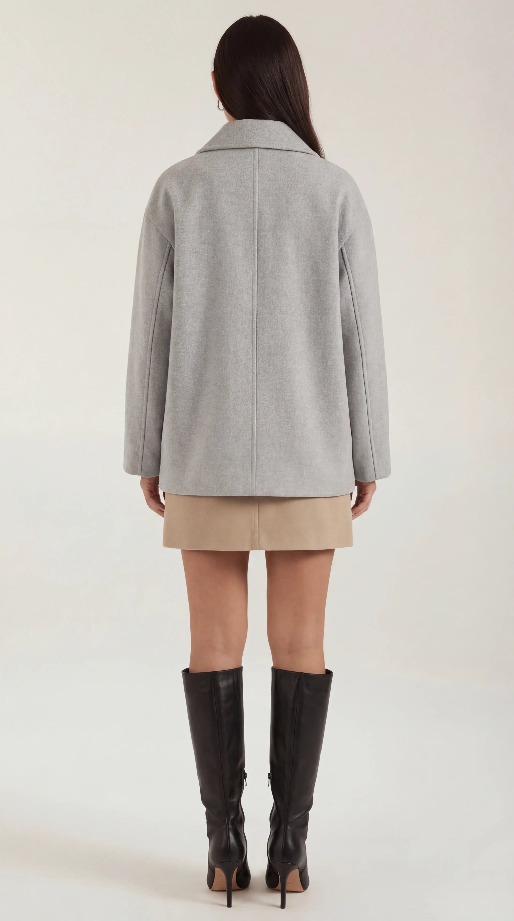 Amanda Women's Oversized Asymmetric Button Coat