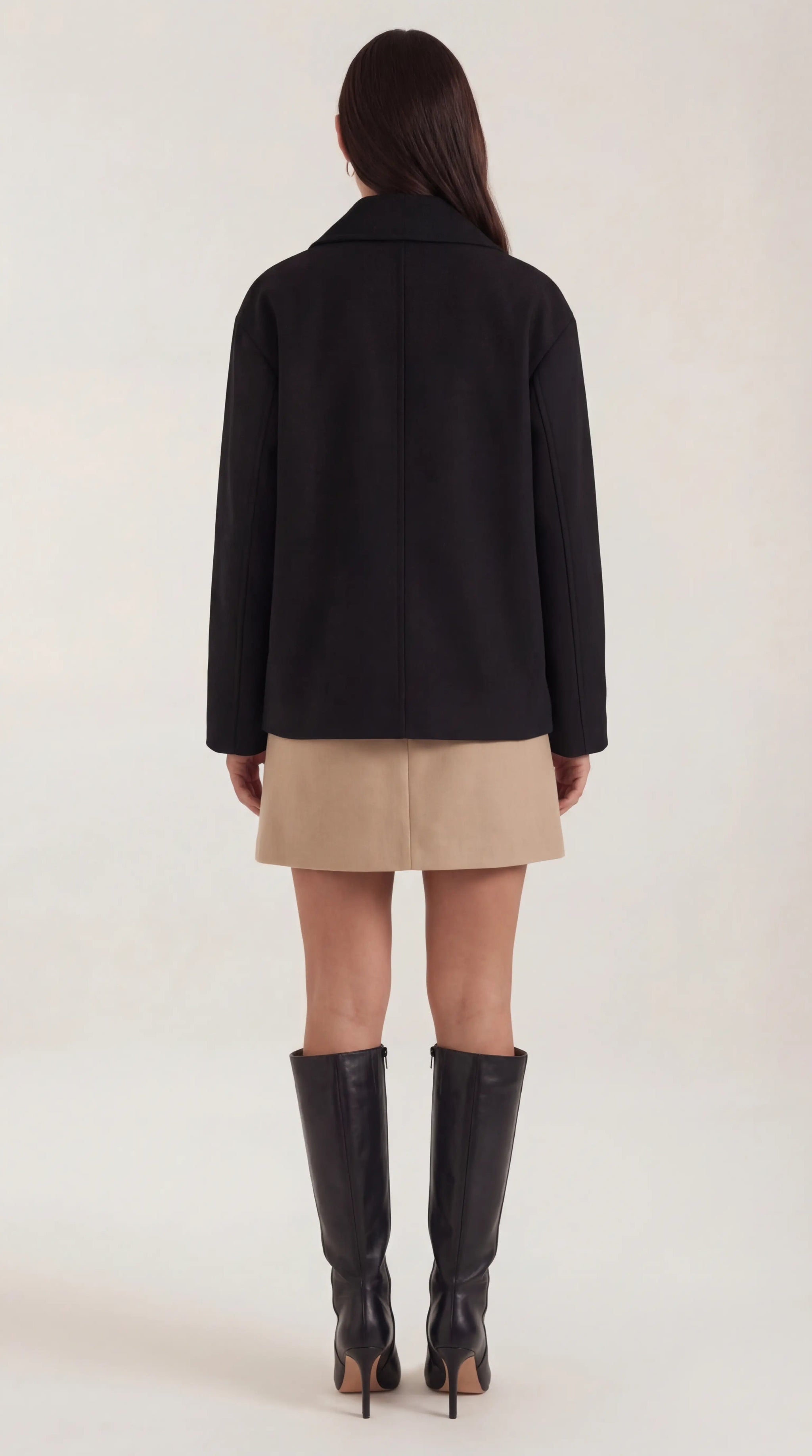 Amanda Women's Oversized Asymmetric Button Coat