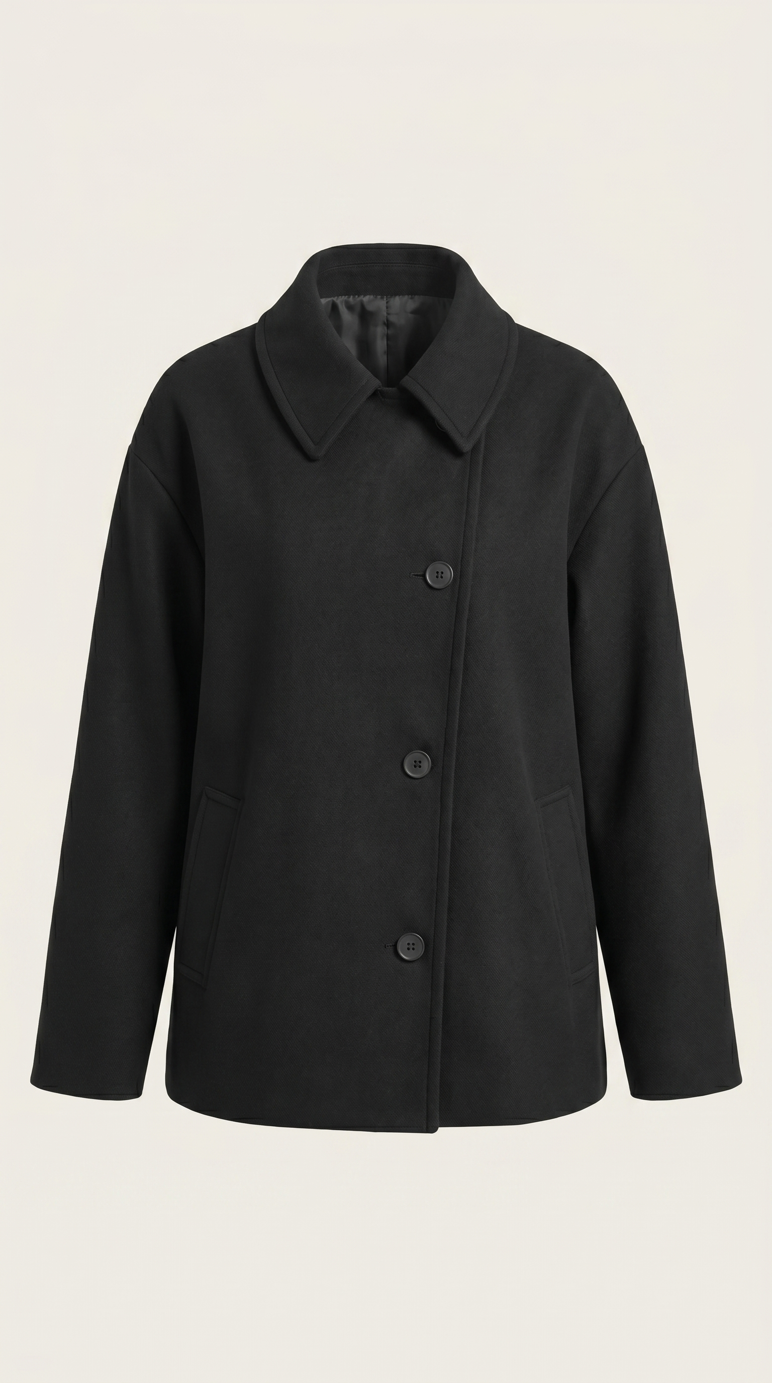 Amanda Women's Oversized Asymmetric Button Coat