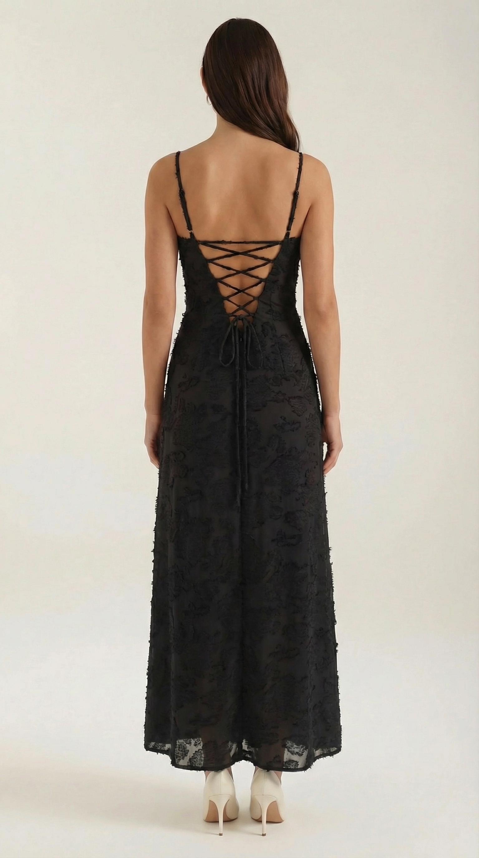 Arabelle Women's Floral Lace Sweetheart Maxi Dress