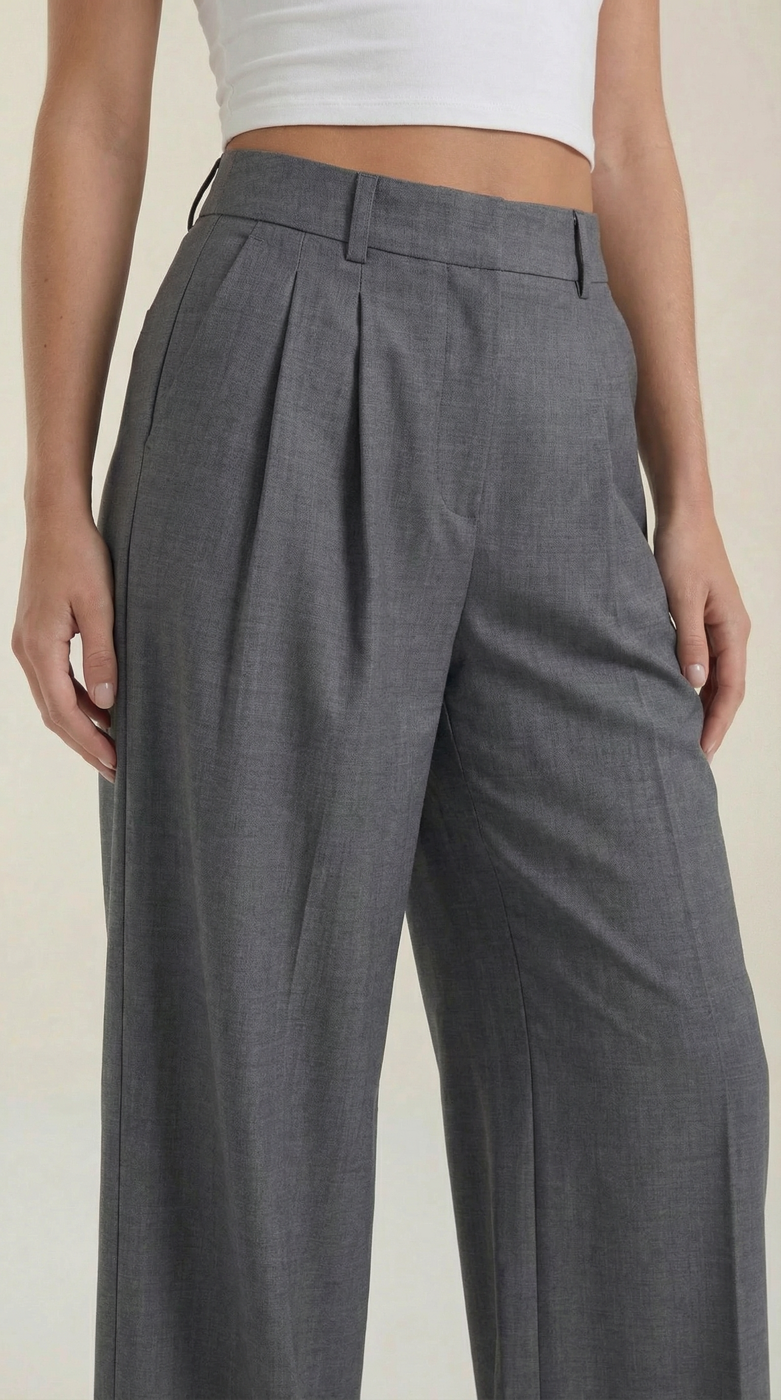 Courtney Women's Pleated High-Rise Wide Leg Trousers
