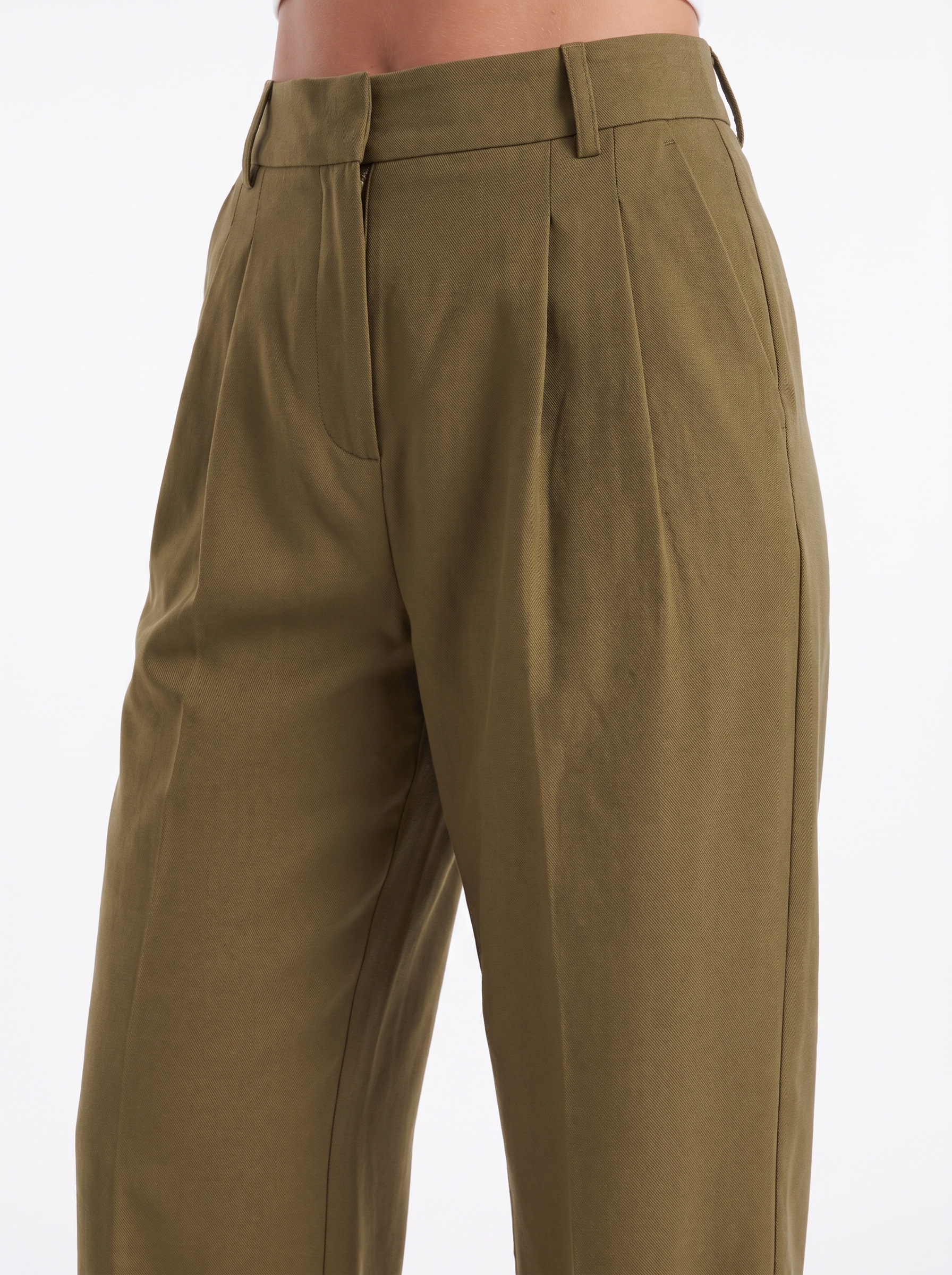 Courtney Women's Pleated High-Rise Wide Leg Trousers