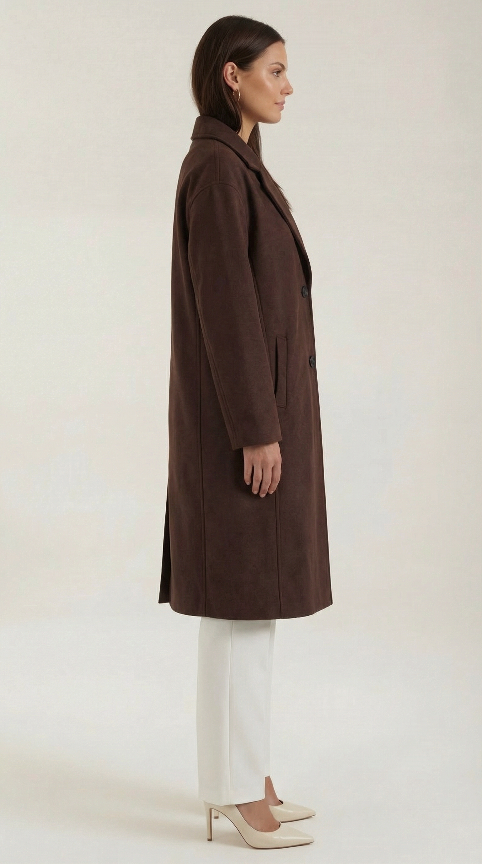 Diane Women's Oversized Longline Wool-Look Coat