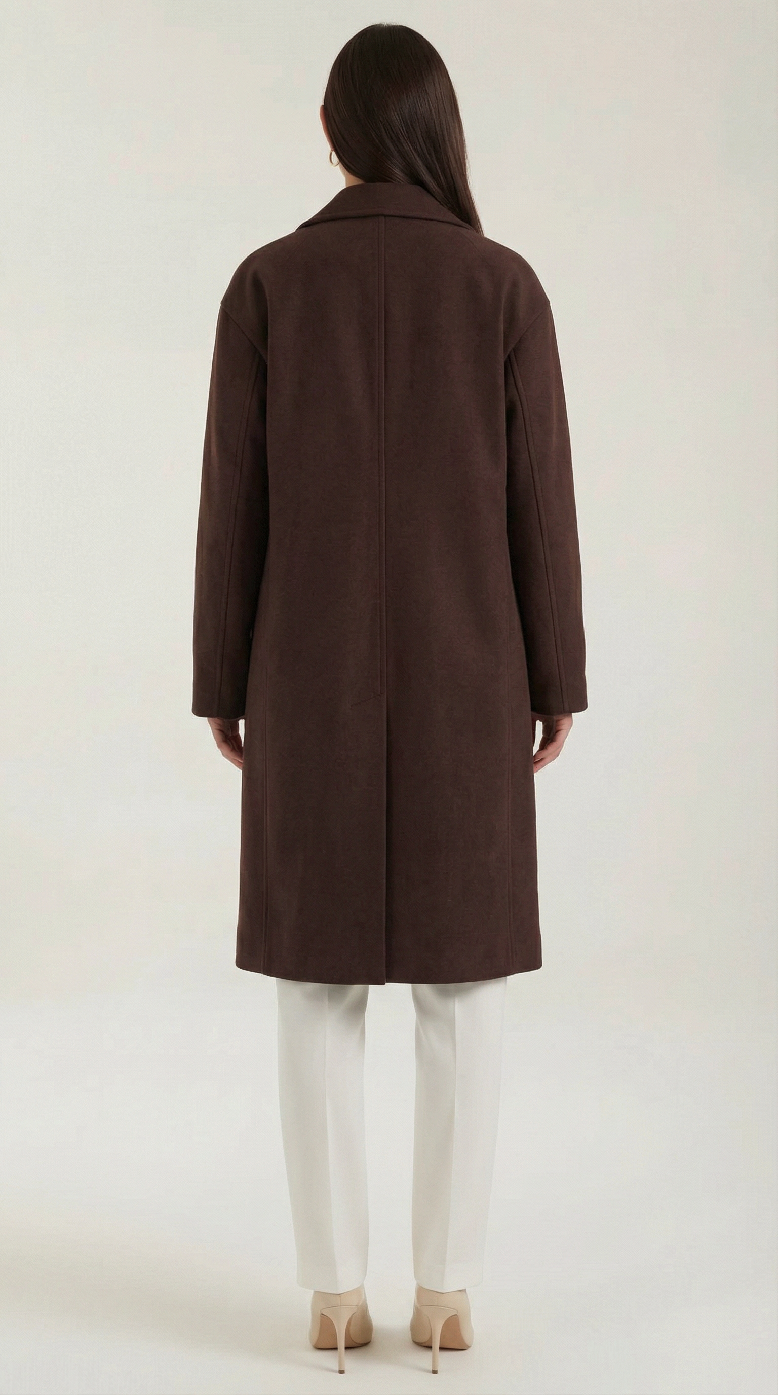 Diane Women's Oversized Longline Wool-Look Coat
