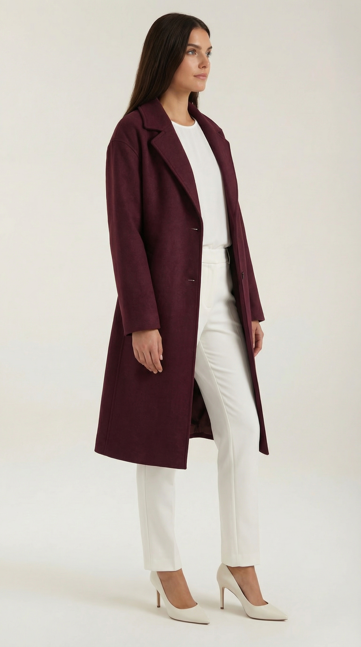 Diane Women's Oversized Longline Wool-Look Coat